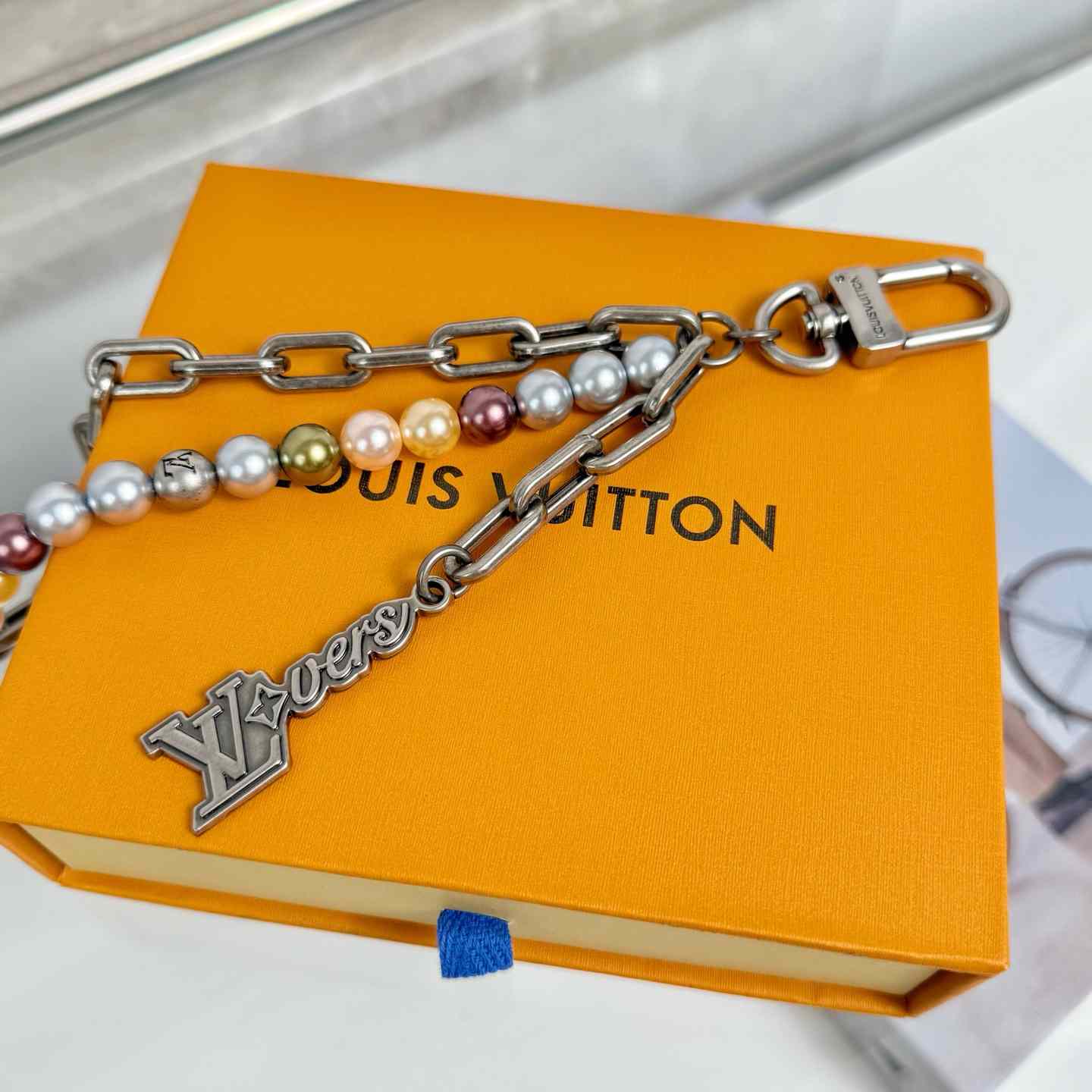 Louis Vuitton Pearls Chain Belt and Bag Charm   M02293 - EUR FASHION