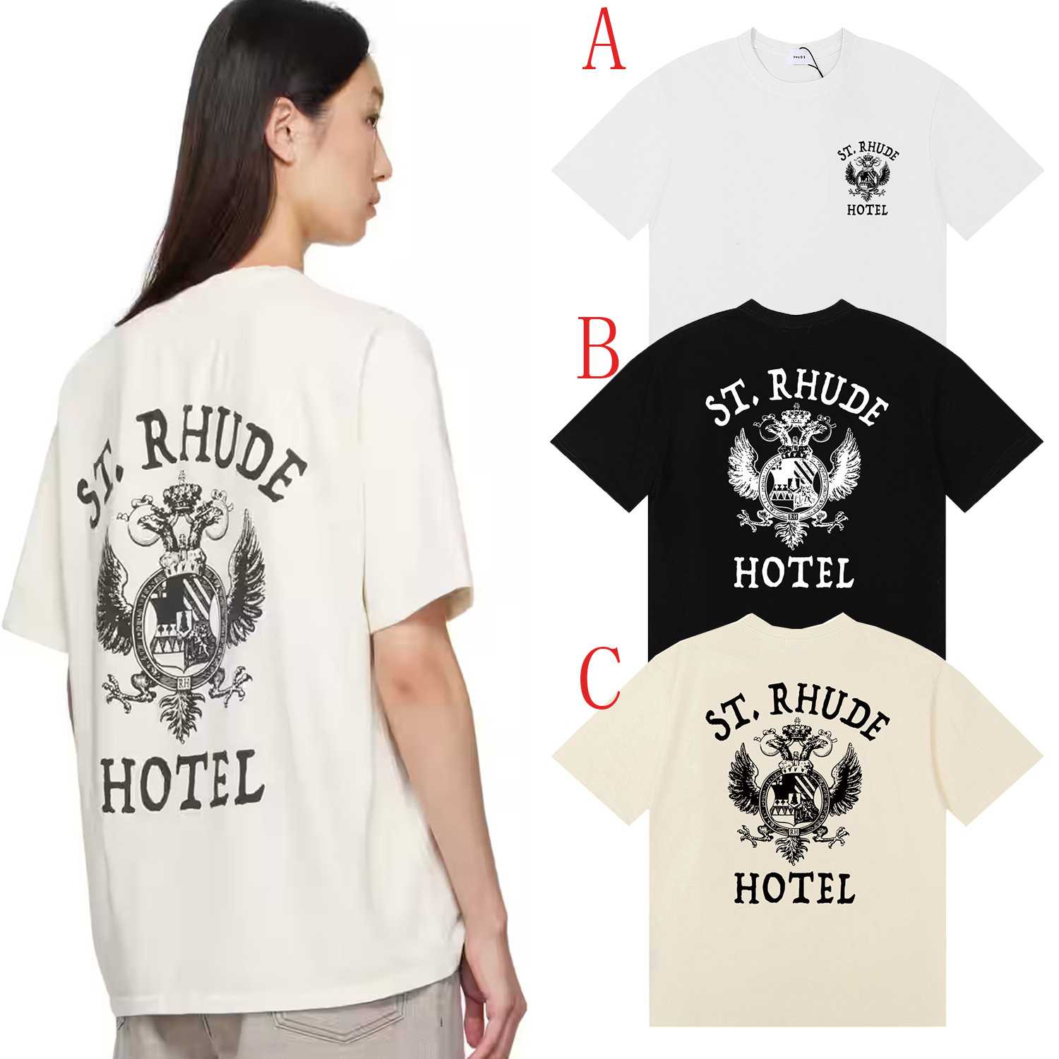 Rhude eagle-print T-shirt - EUR FASHION