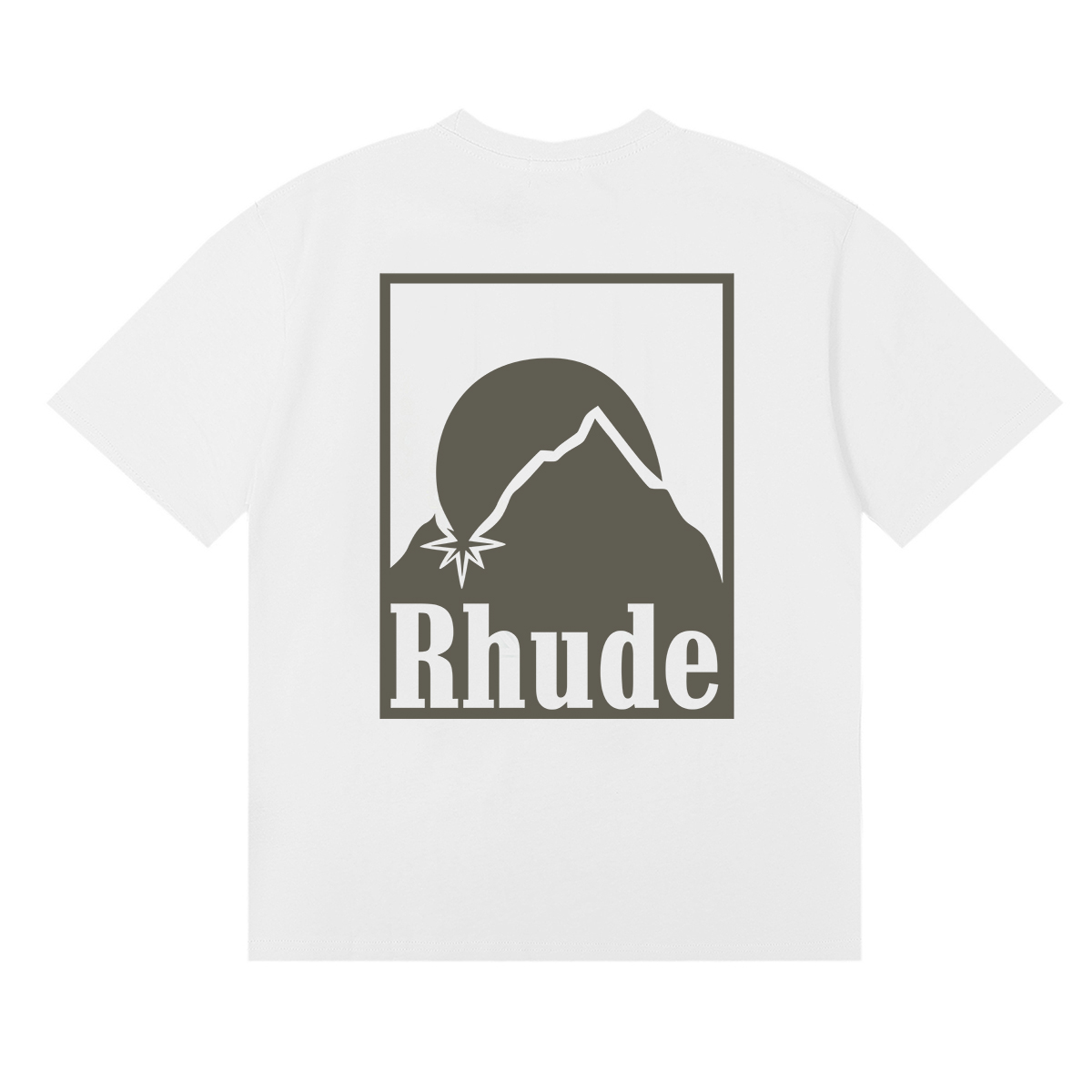 Rhude Off- Moonlight Badge T-Shirt - EUR FASHION