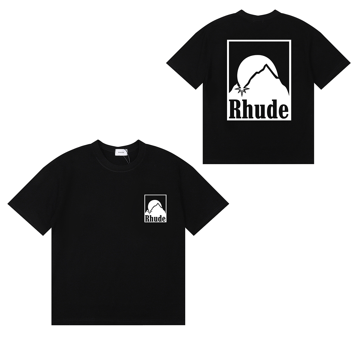 Rhude Off- Moonlight Badge T-Shirt - EUR FASHION