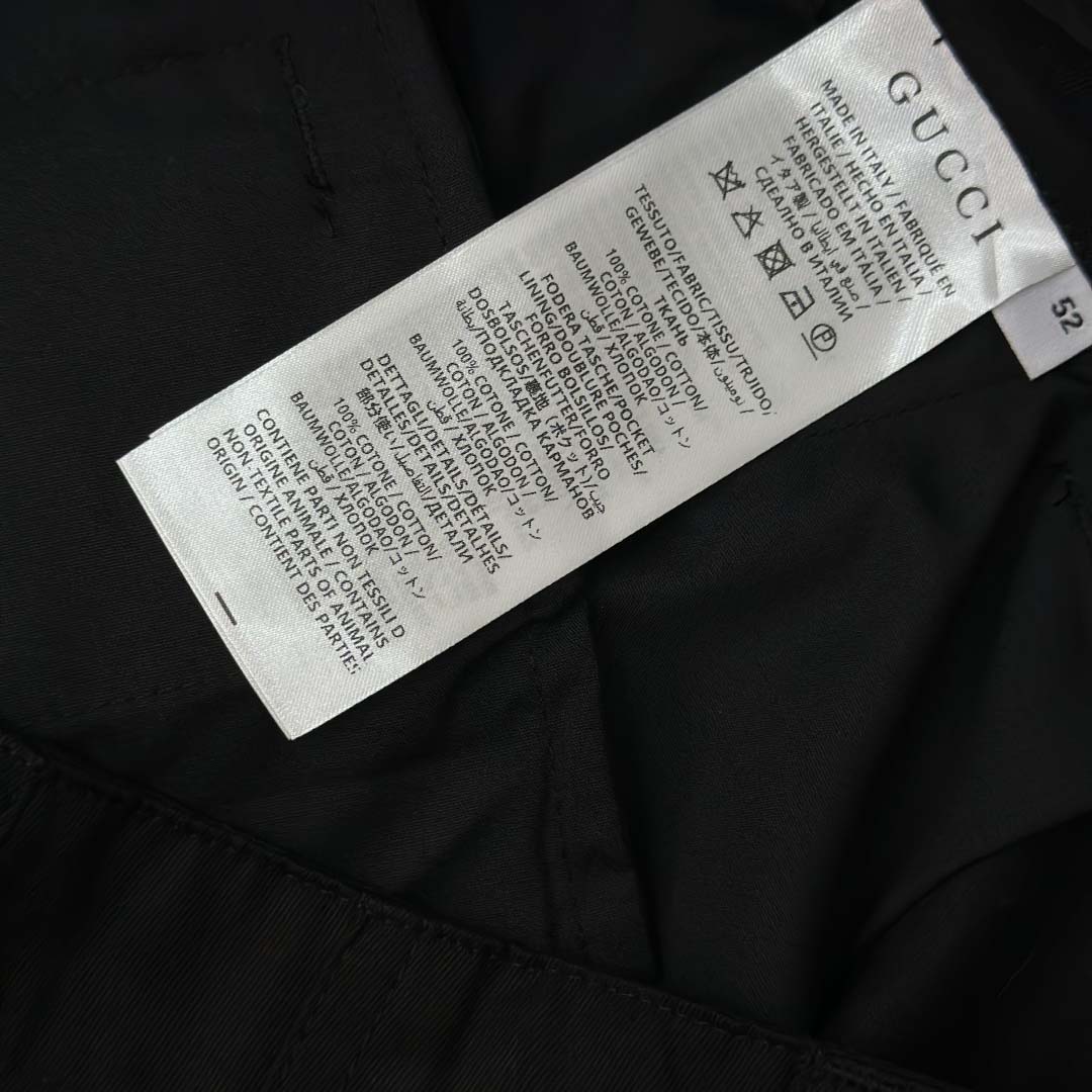 Gucci Cotton Pant With Web Detail - EUR FASHION