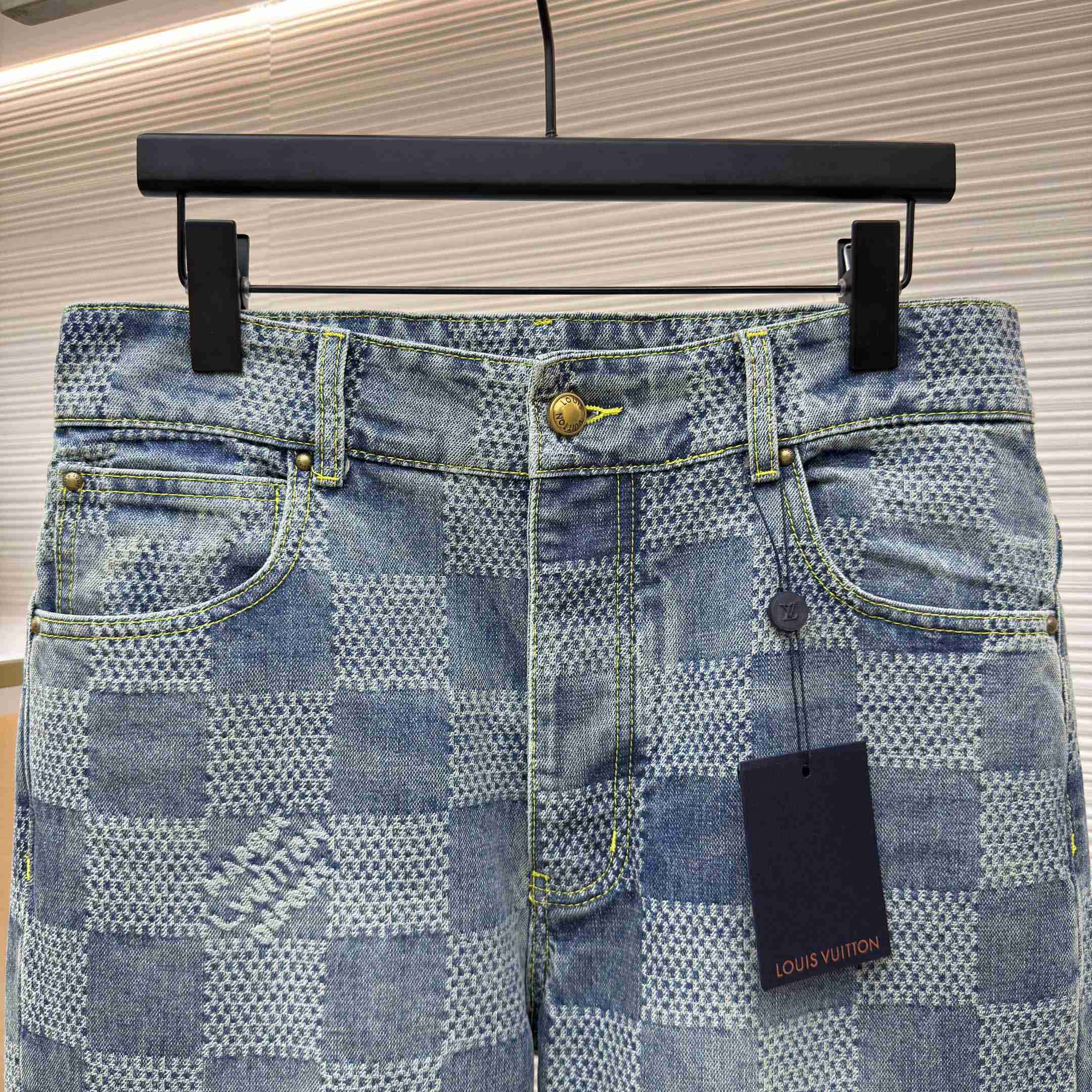 Louis Vuitton Damier Bootcut Denim Pants - EUR FASHION