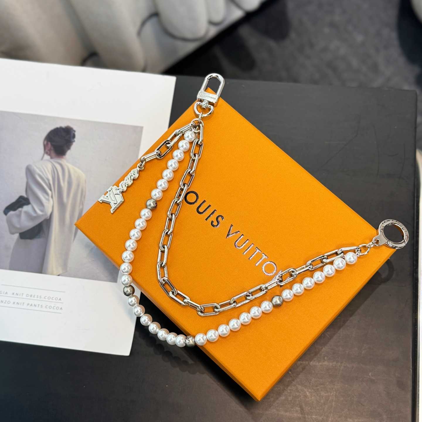 Louis Vuitton Pearls Mini Chain Belt   M03024 - EUR FASHION