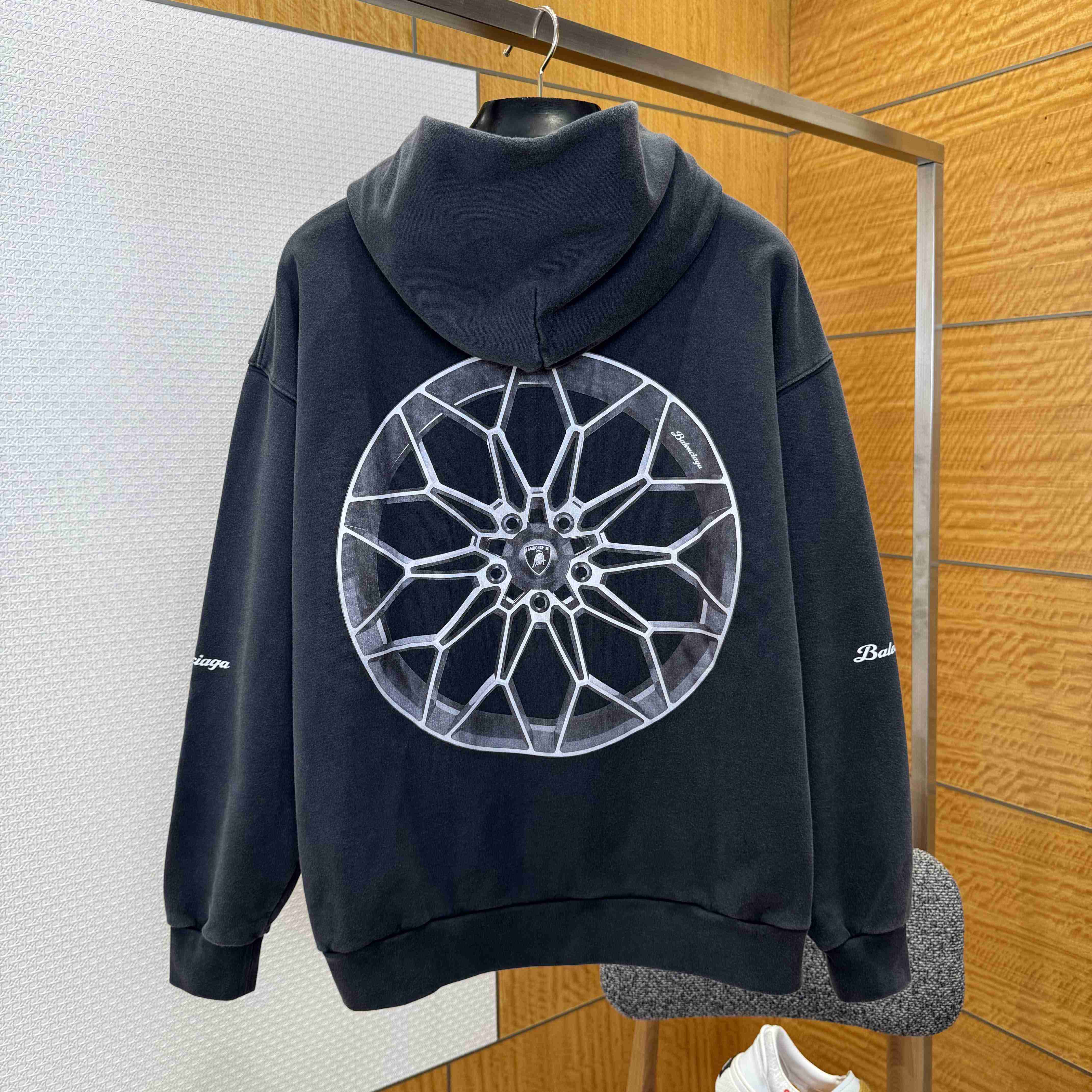 Balenciaga I Automobili Lamborghini Zip-Up Hoodie Small Fit - EUR FASHION