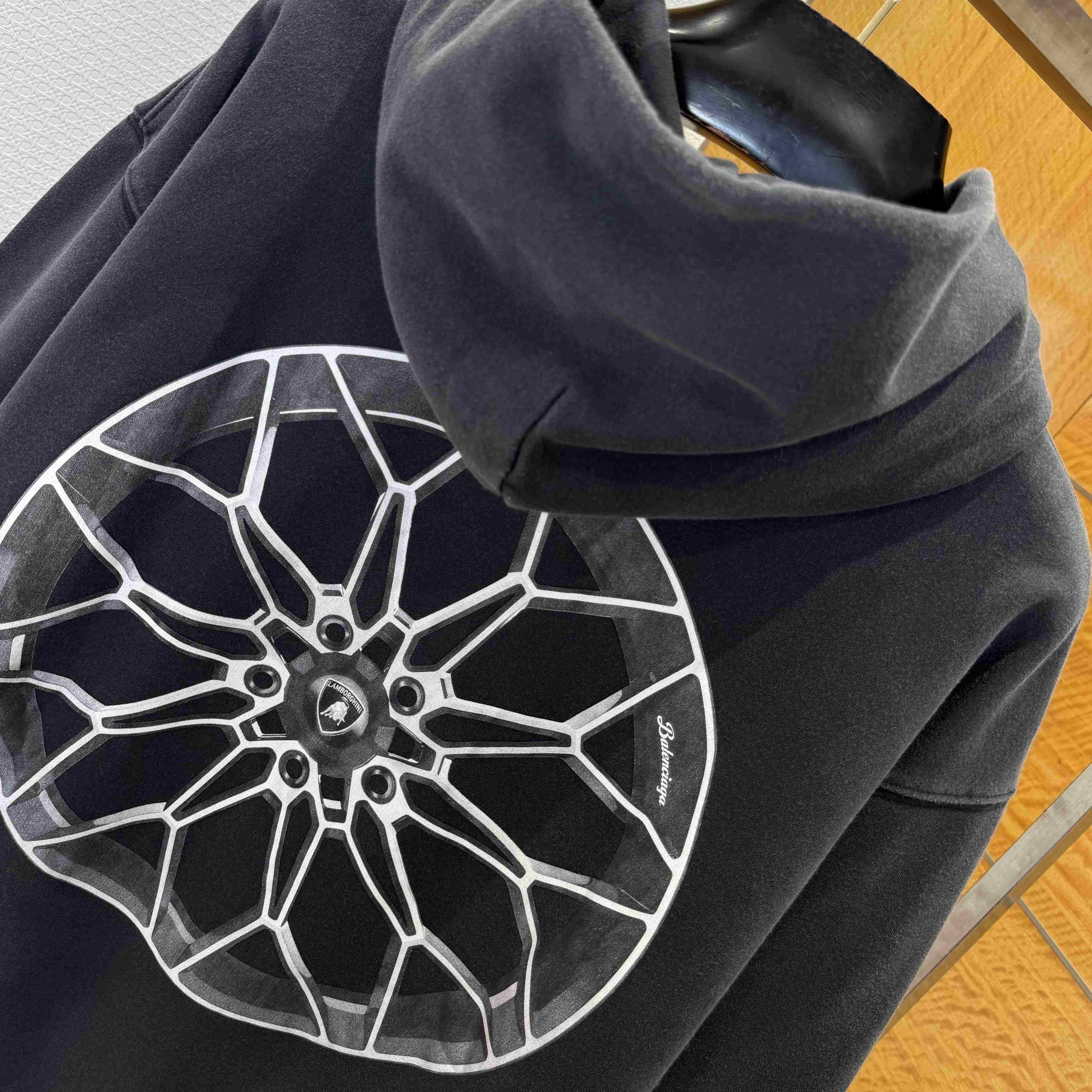 Balenciaga I Automobili Lamborghini Zip-Up Hoodie Small Fit - EUR FASHION