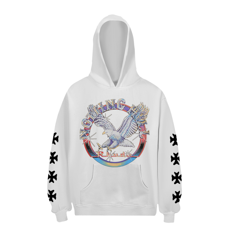 Rhude  Eagle Graphic Star-Embellished Hoodie - EUR FASHION
