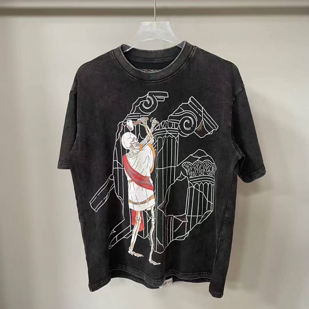 Godspeed Mens Etched in Glory Crew Neck T-Shirt Black - EUR FASHION