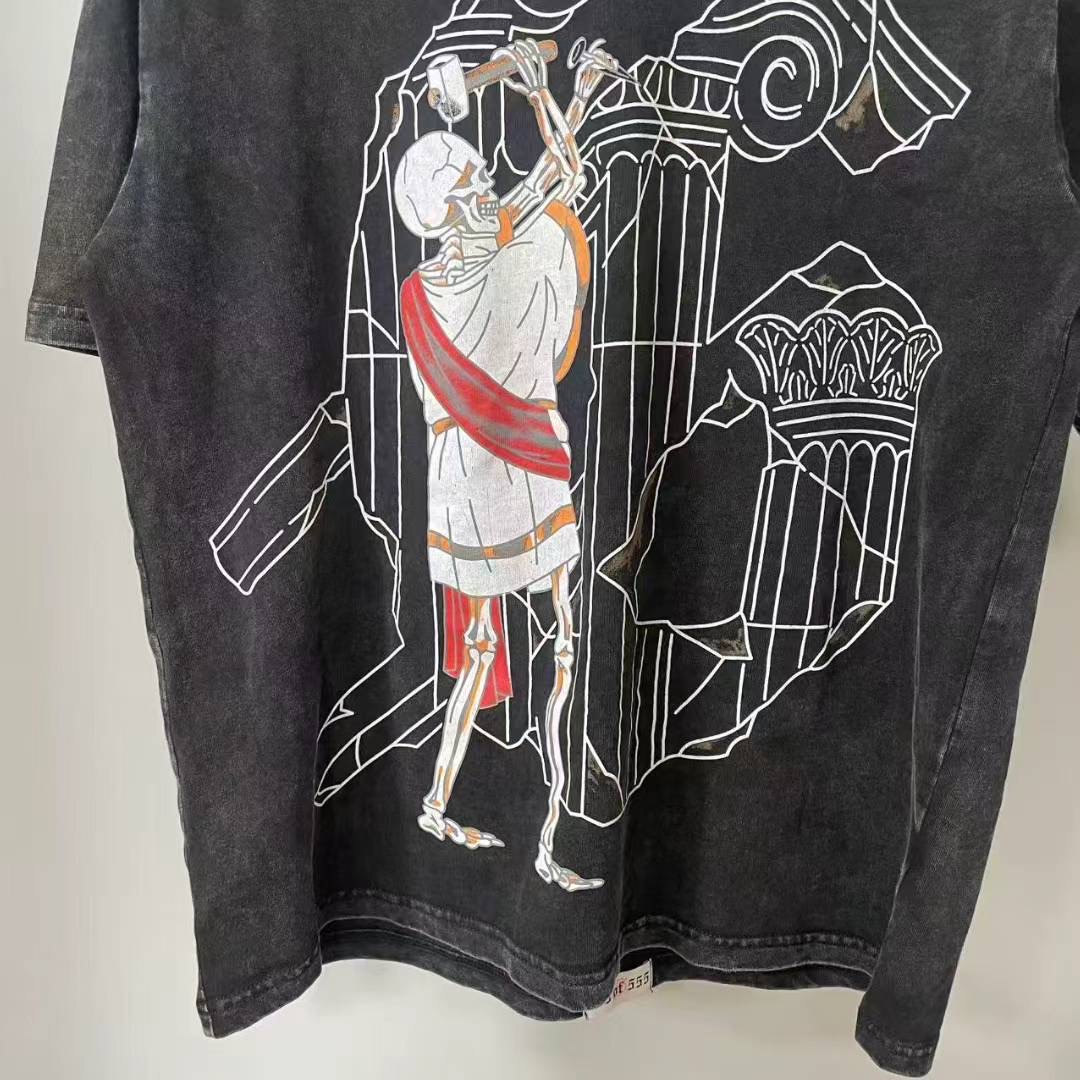 Godspeed Mens Etched in Glory Crew Neck T-Shirt Black - EUR FASHION