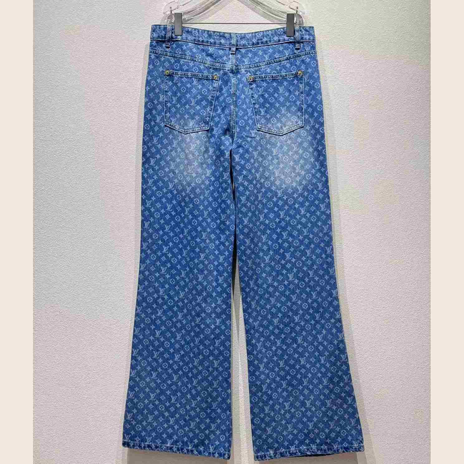 Louis Vuitton Monogram Flared Jeans   1AHENS - EUR FASHION