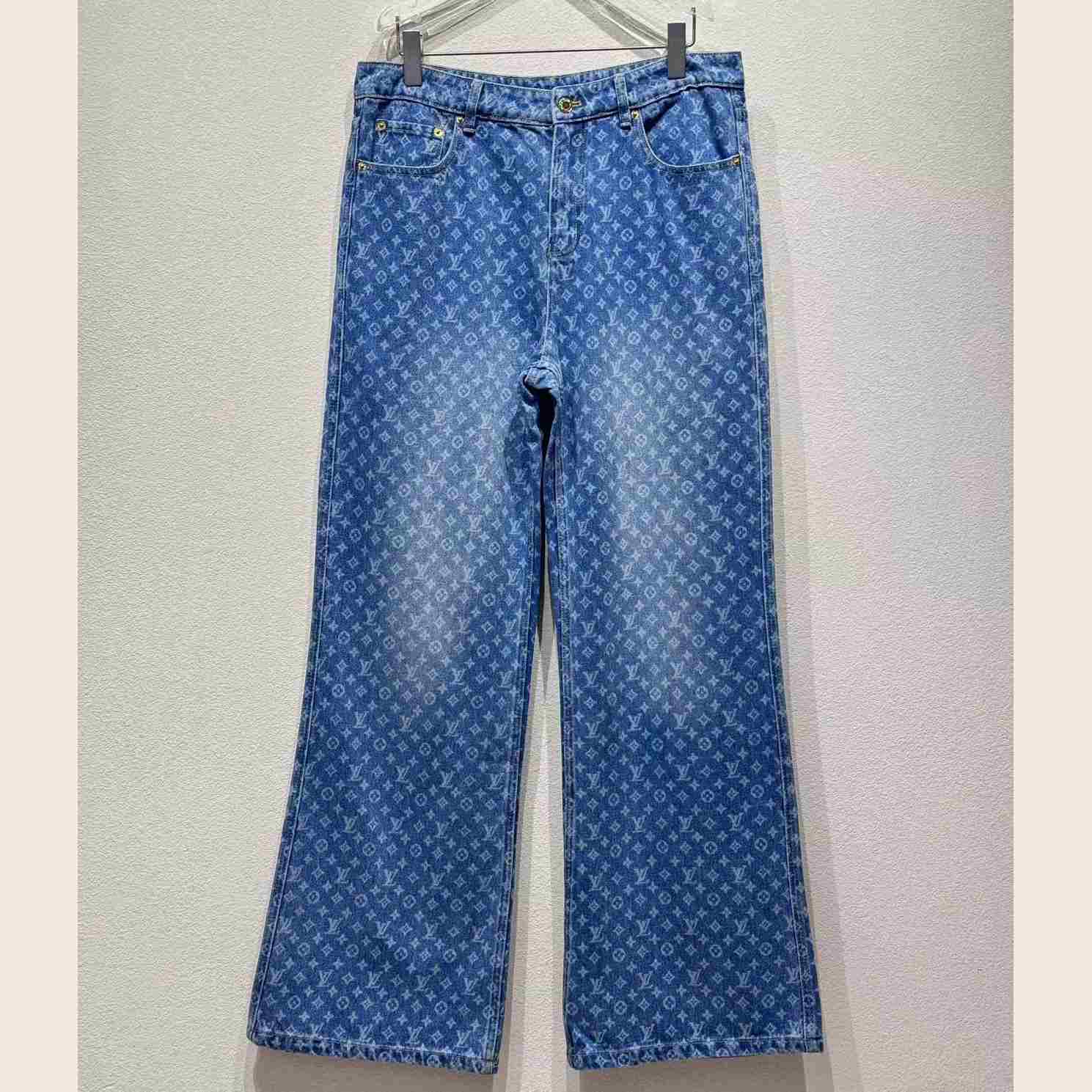 Louis Vuitton Monogram Flared Jeans   1AHENS - EUR FASHION