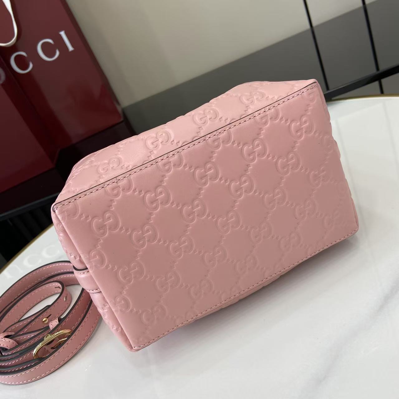 Gucci GG Emblem Nano Bucket Bag - EUR FASHION