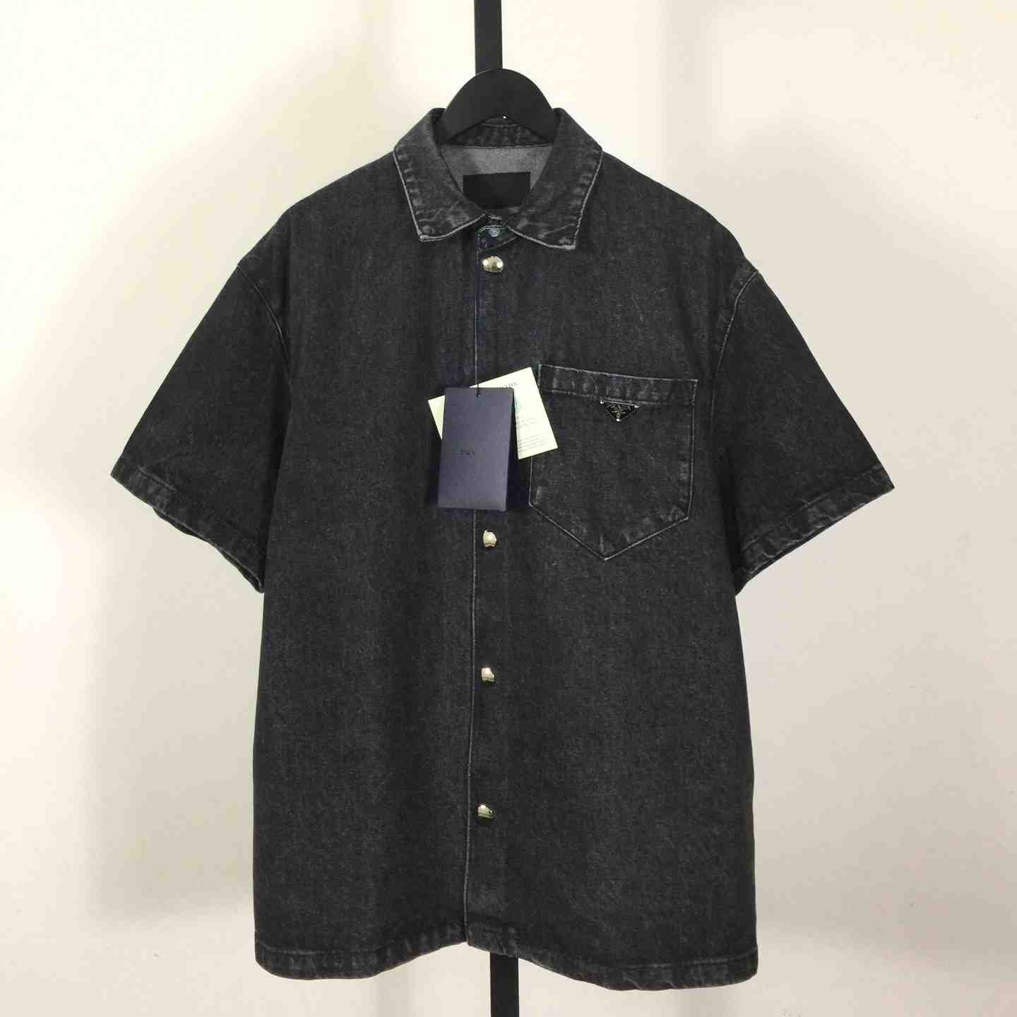 Prada Logo Denim Shirt - EUR FASHION