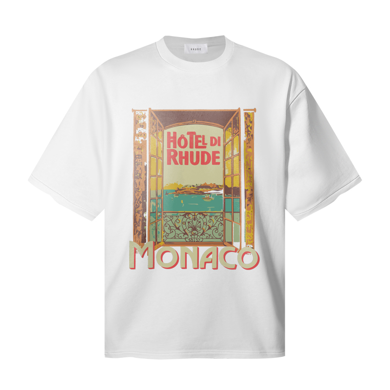 Rhude Hotel De Rhude Cotton T-shirt - EUR FASHION