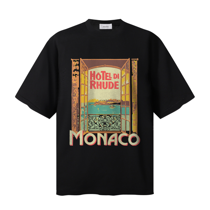 Rhude Hotel De Rhude Cotton T-shirt - EUR FASHION