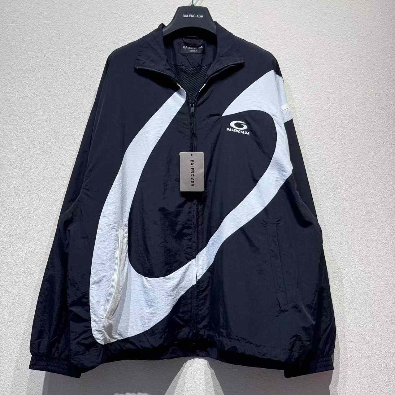 Balenciaga Loop Sports Icon Tracksuit Jacket In Black - EUR FASHION