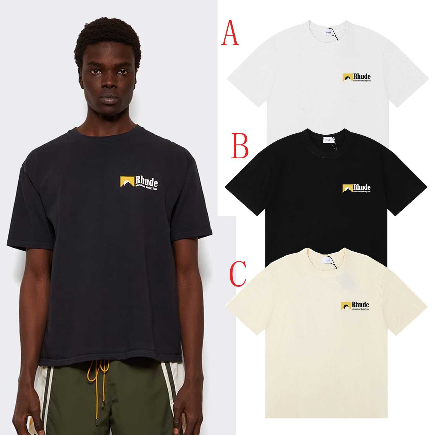 Rhude International Racing Logo T-shirt - EUR FASHION