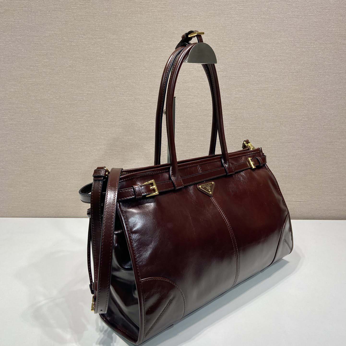 Prada Large Leather Handbag - EUR FASHION