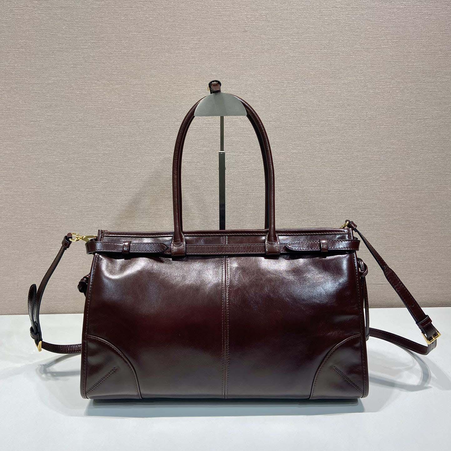 Prada Large Leather Handbag - EUR FASHION