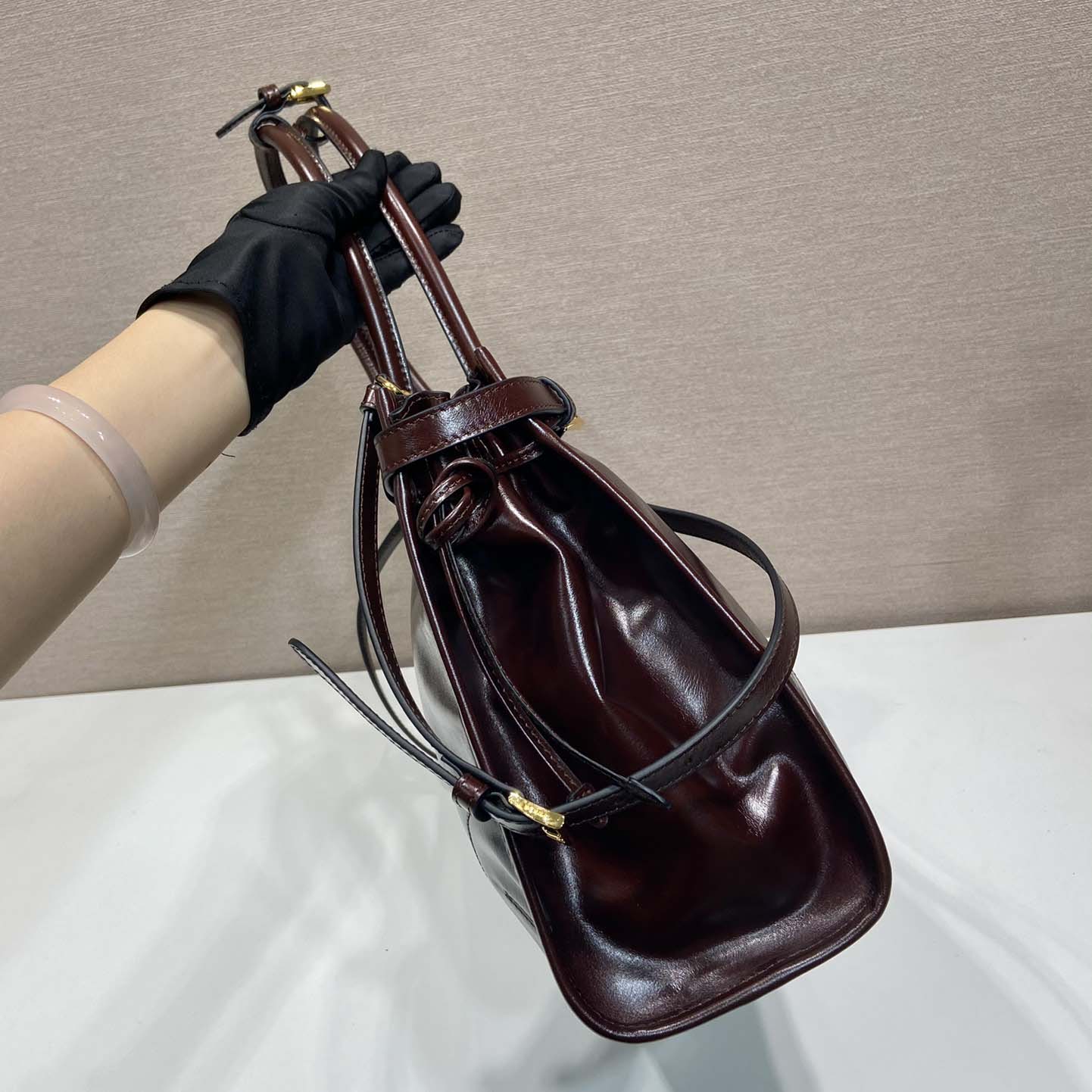 Prada Large Leather Handbag - EUR FASHION