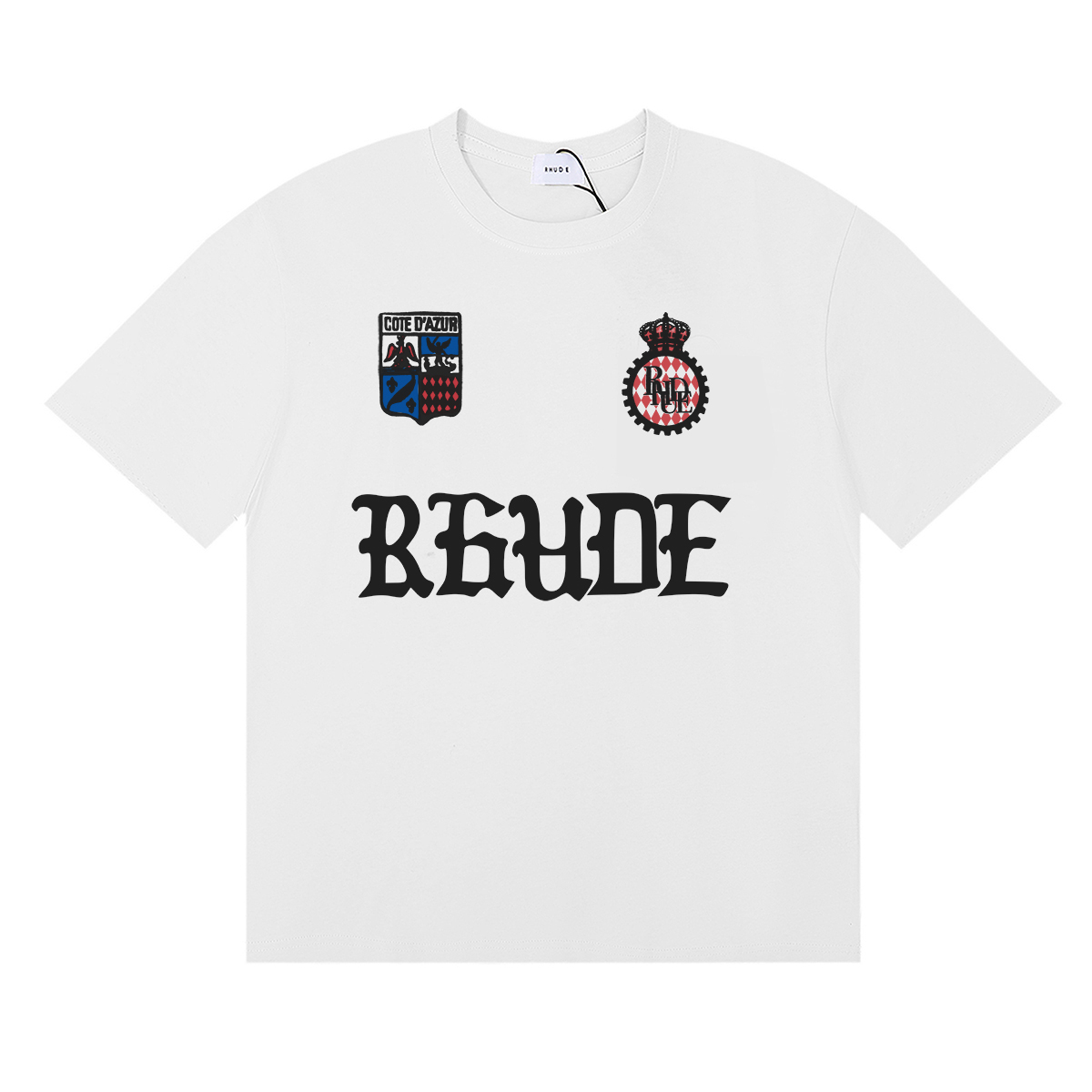 Rhude Cote D'azur Crest Oversized Tee - EUR FASHION