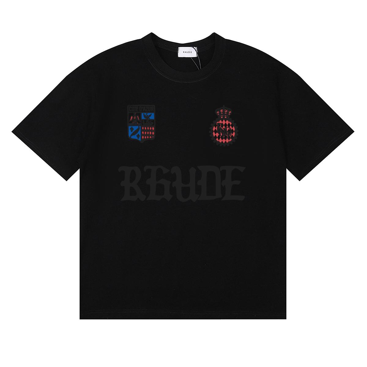 Rhude Cote D'azur Crest Oversized Tee - EUR FASHION