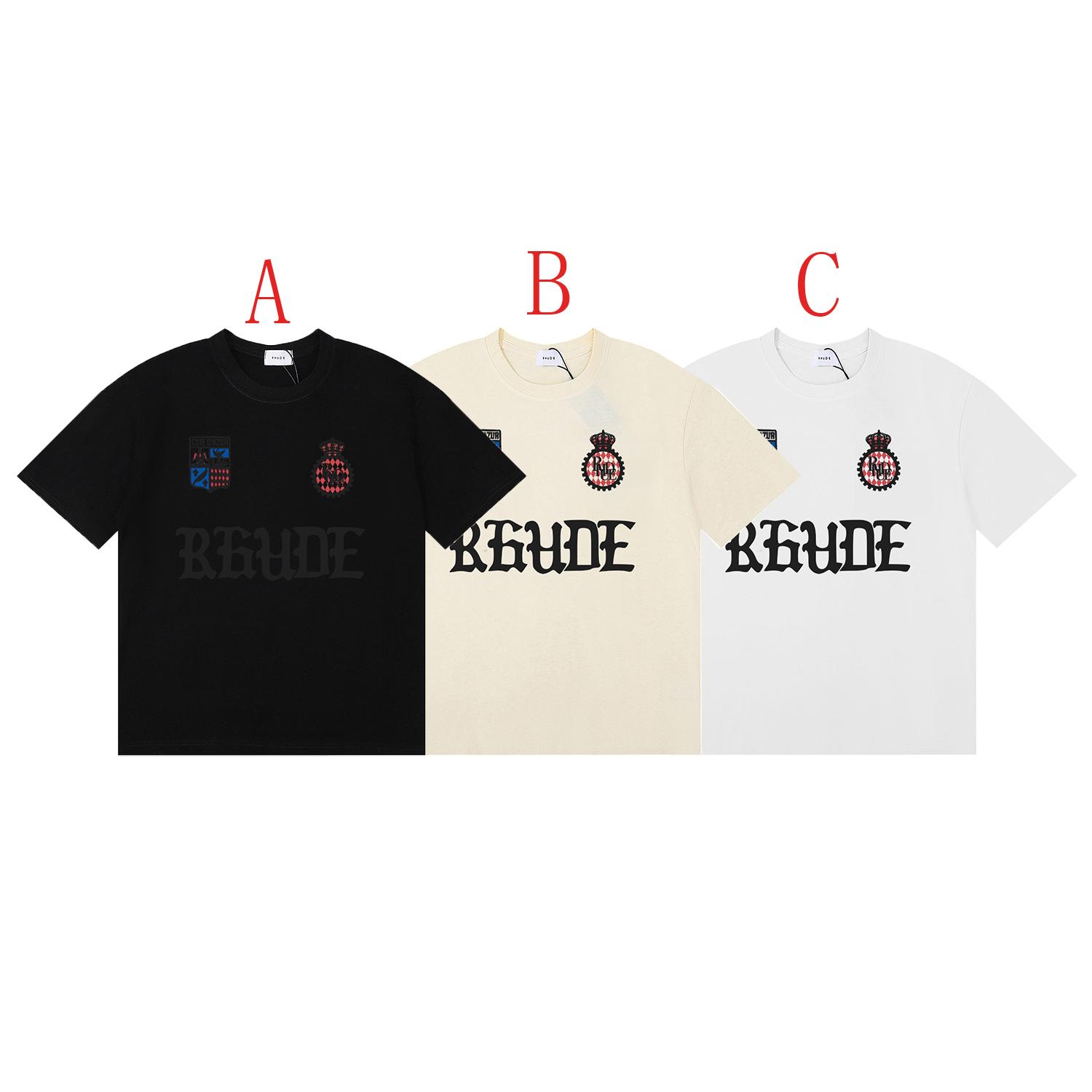 Rhude Cote D'azur Crest Oversized Tee - EUR FASHION