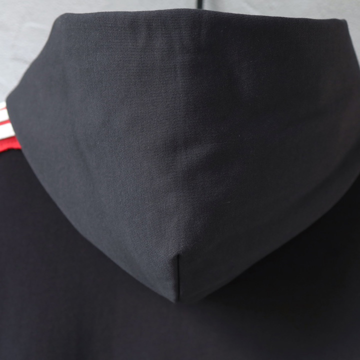 Balenciaga Unity Sports Icon Large Hoodie in faded black and white dry fleece - EUR FASHION