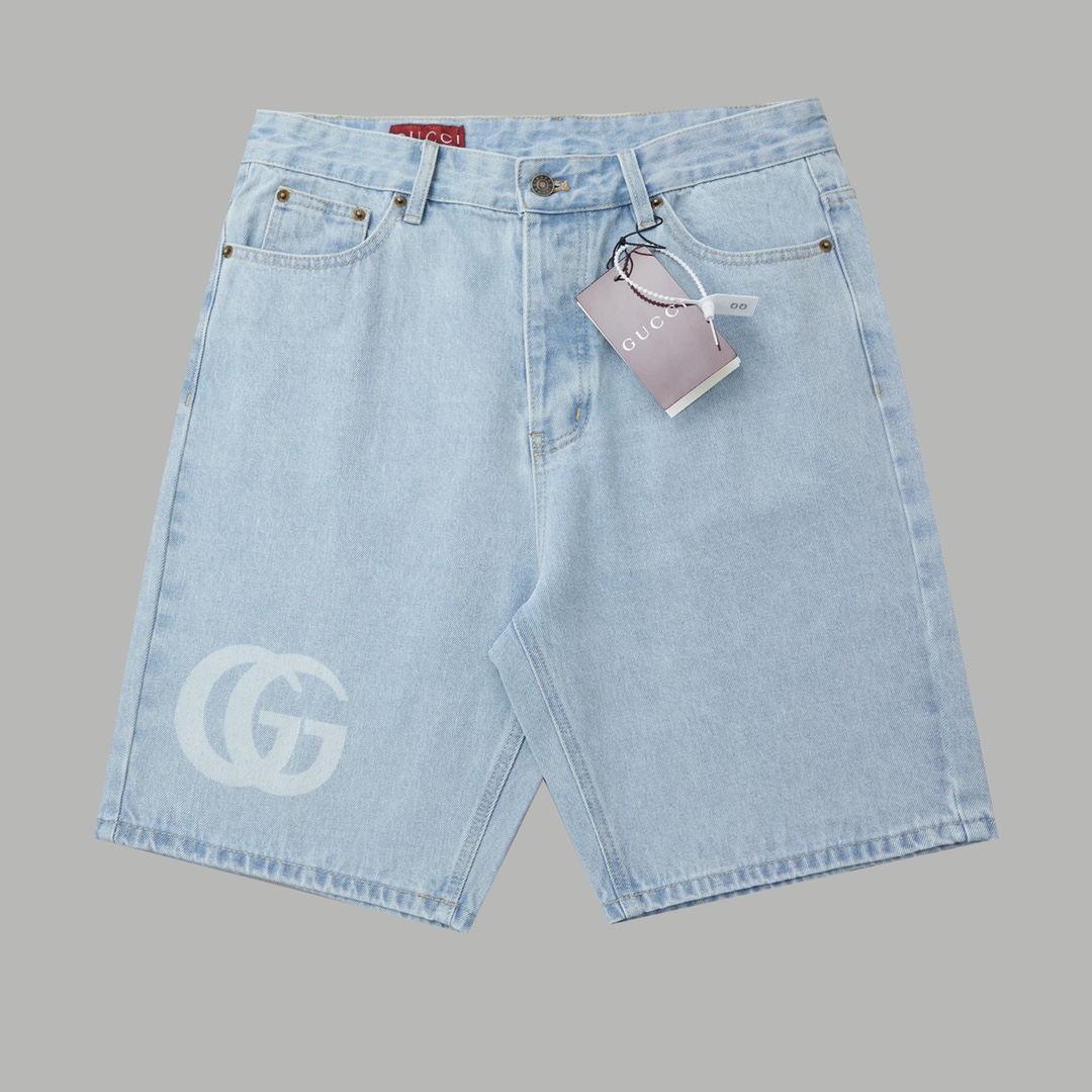 Gucci Lasered Denim Shorts - EUR FASHION