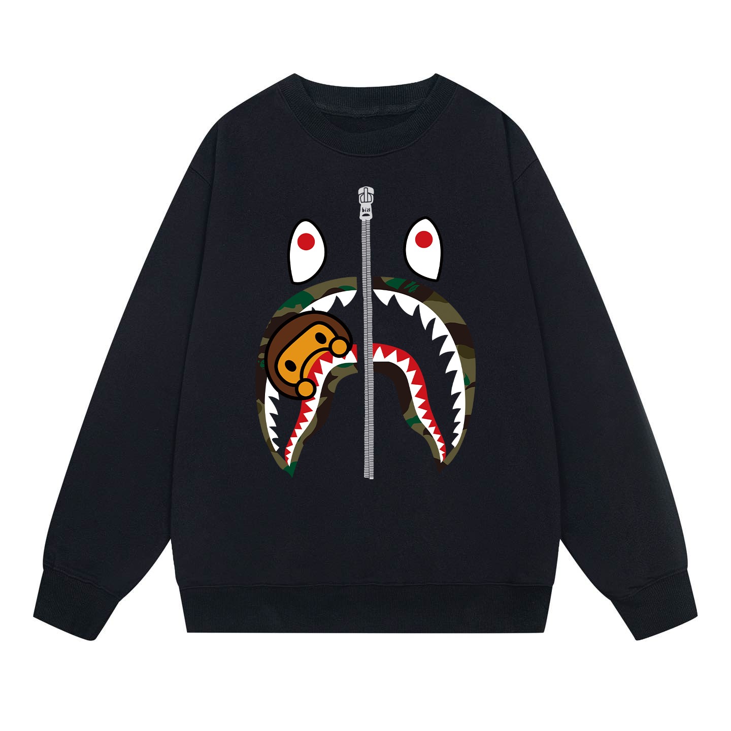 Bape ABC Camo Shark L/S Tee - EUR FASHION