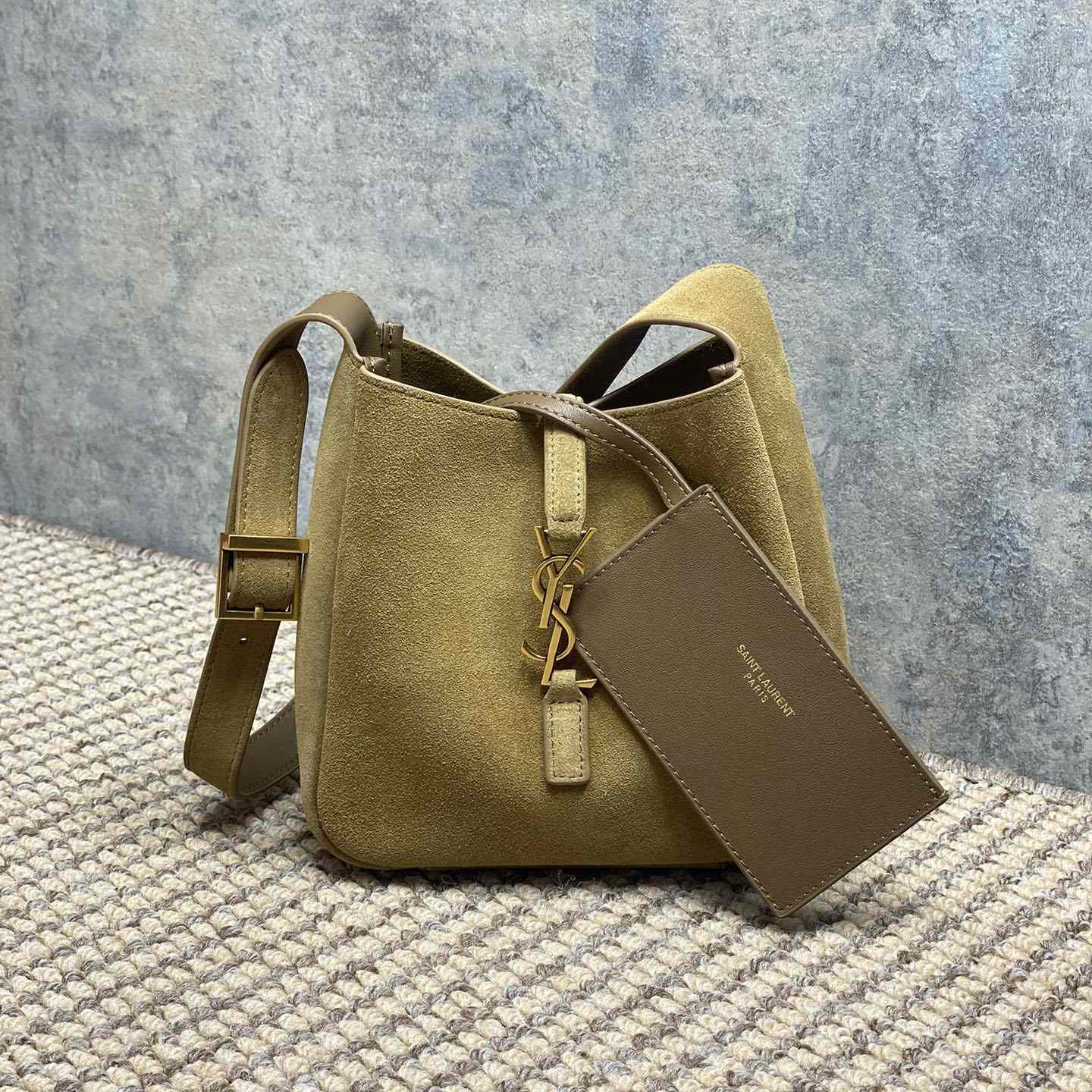 Saint Laurent LE 5 À 7 Supple Baby In Suede - EUR FASHION