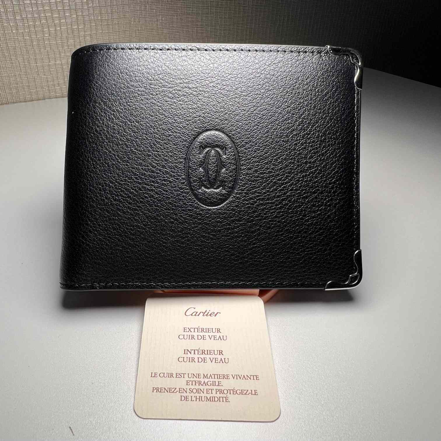 Cartier BlackRed Leather Double Logo Wallet  12*9.5cm - EUR FASHION