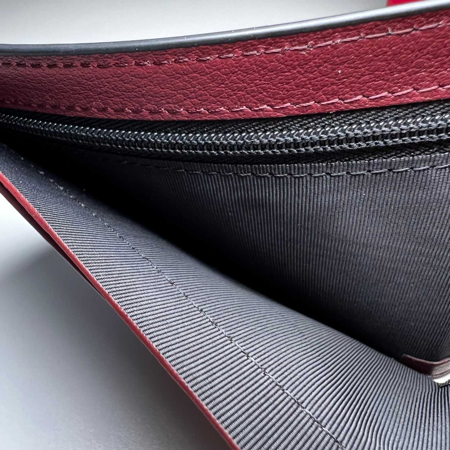 Cartier BlackRed Leather Double Logo Wallet  12*9.5cm - EUR FASHION