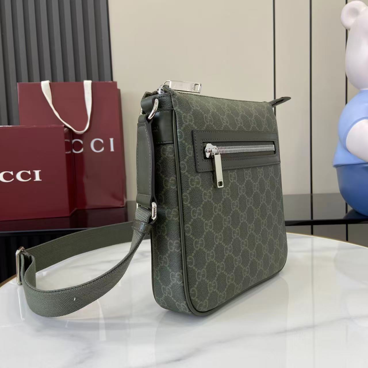 Gucci GG Monogram Small Messenger Bag - EUR FASHION
