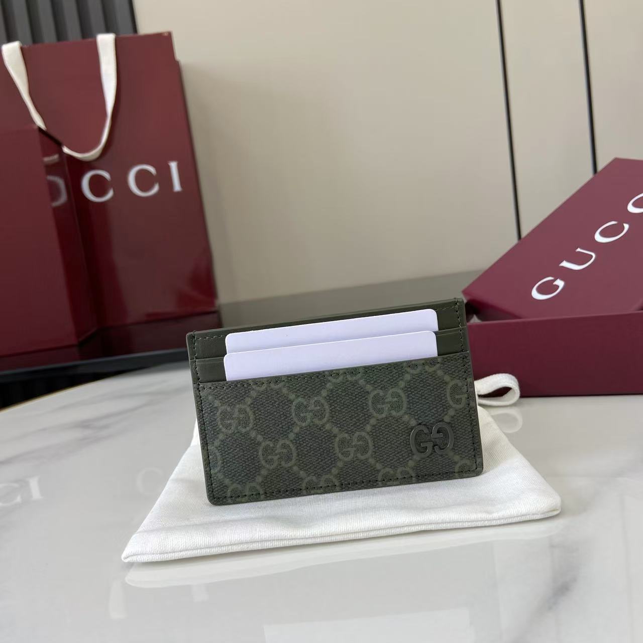 Gucci GG Monogram Long Card Case - EUR FASHION