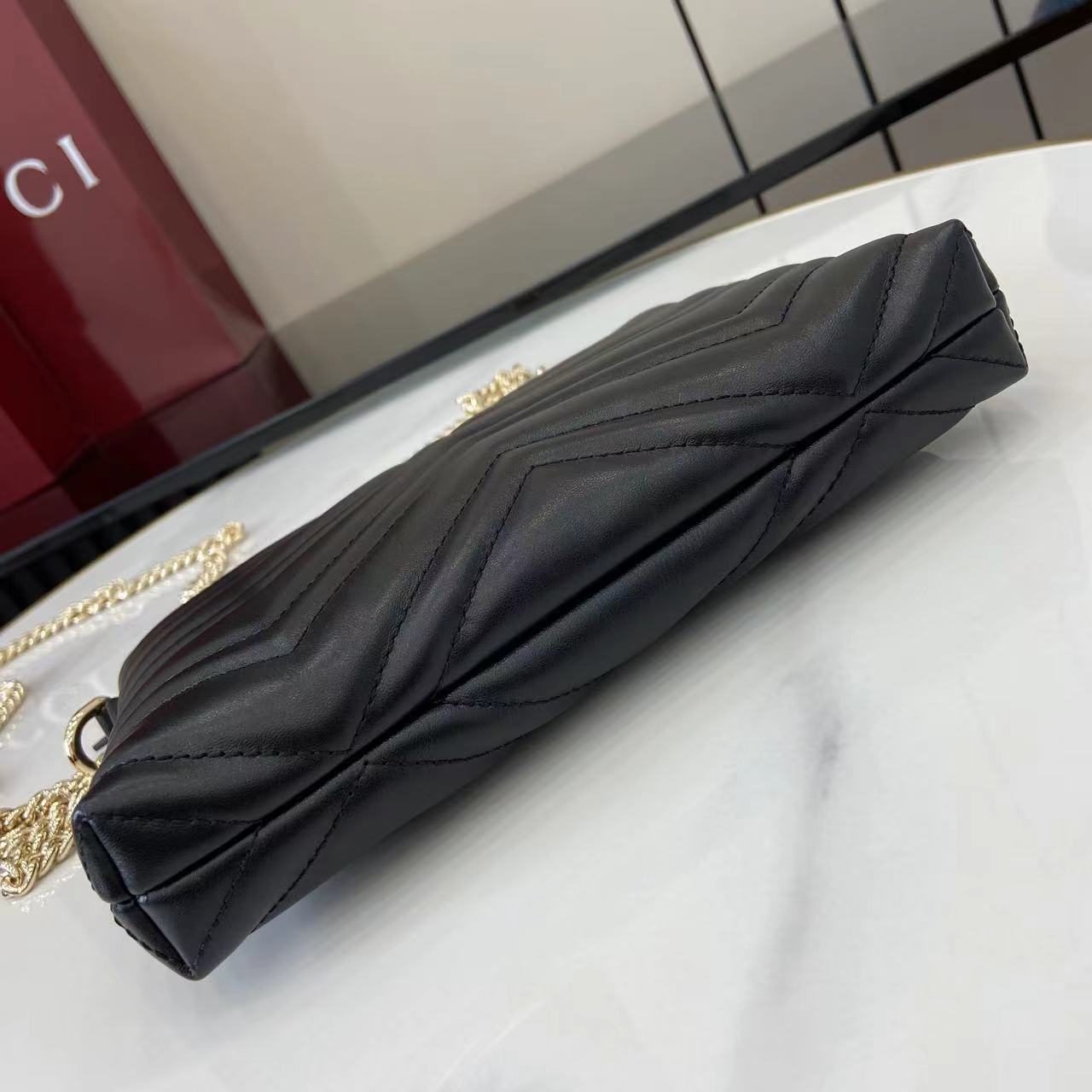 Gucci GG Marmont Pochette With Chain - EUR FASHION