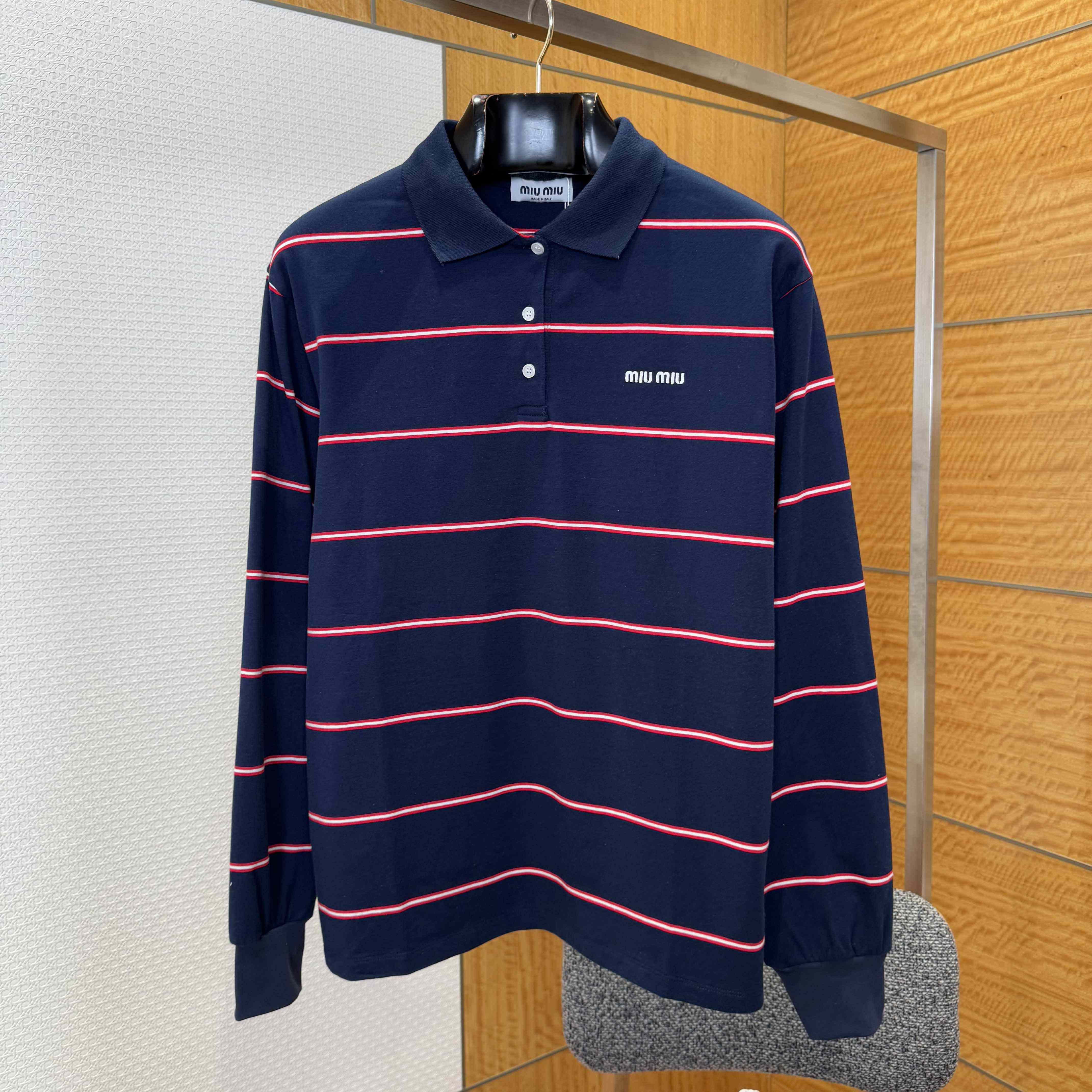 Miu Miu Cotton Polo Shirt - EUR FASHION