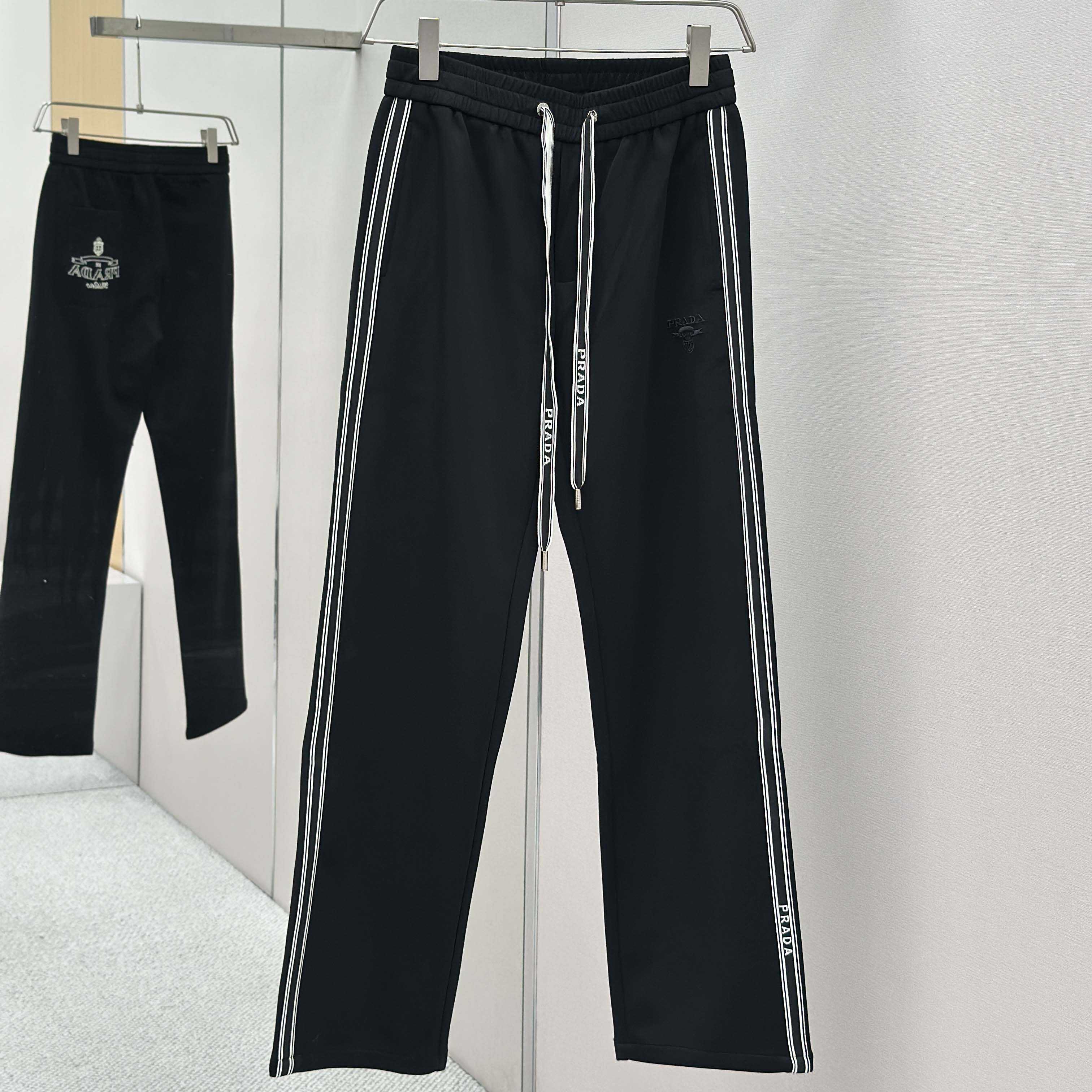 Prada Black Cotton Pants - EUR FASHION