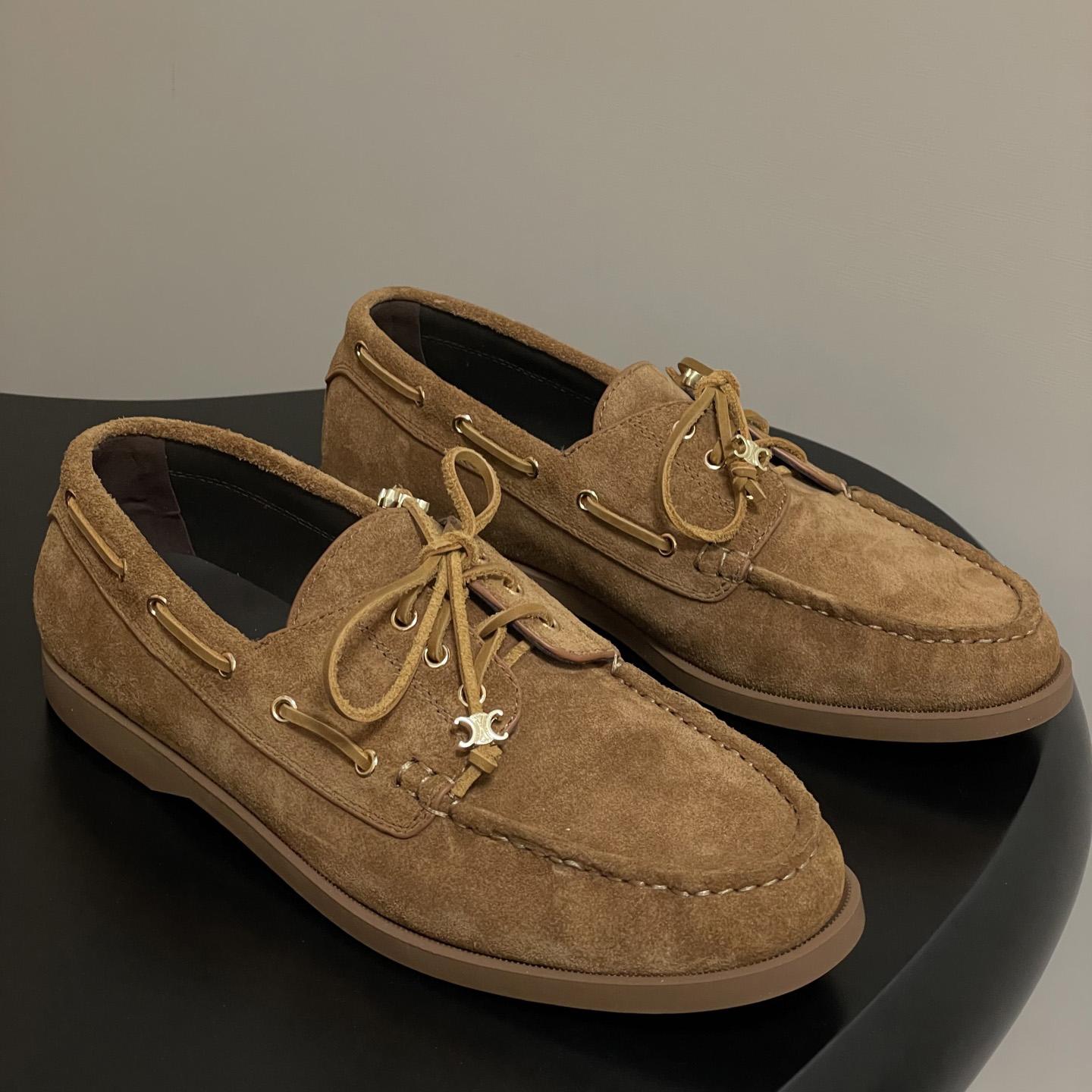 Celine Bateau In Suede Calfskin - EUR FASHION