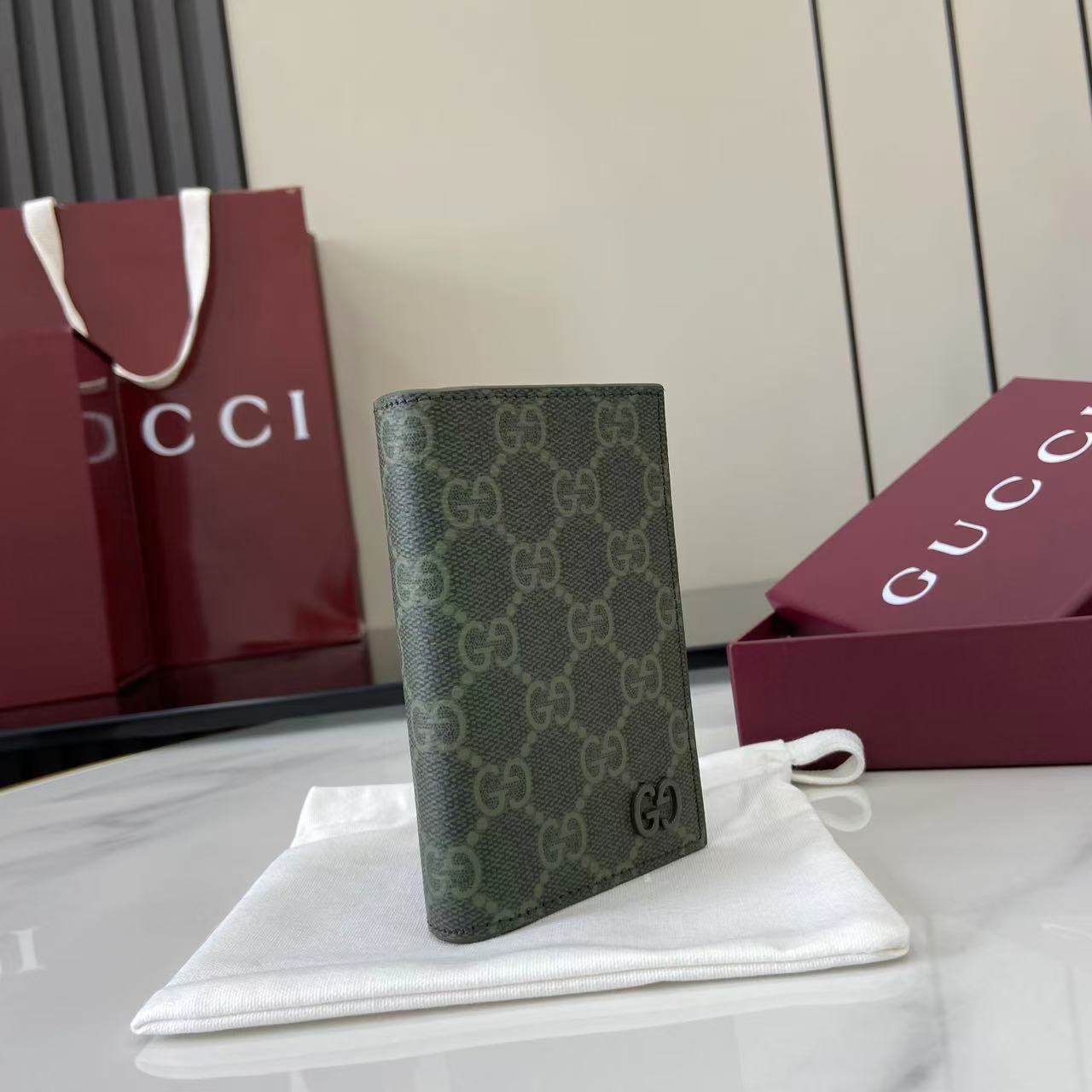 Gucci GG Monogram Long Card Case - EUR FASHION