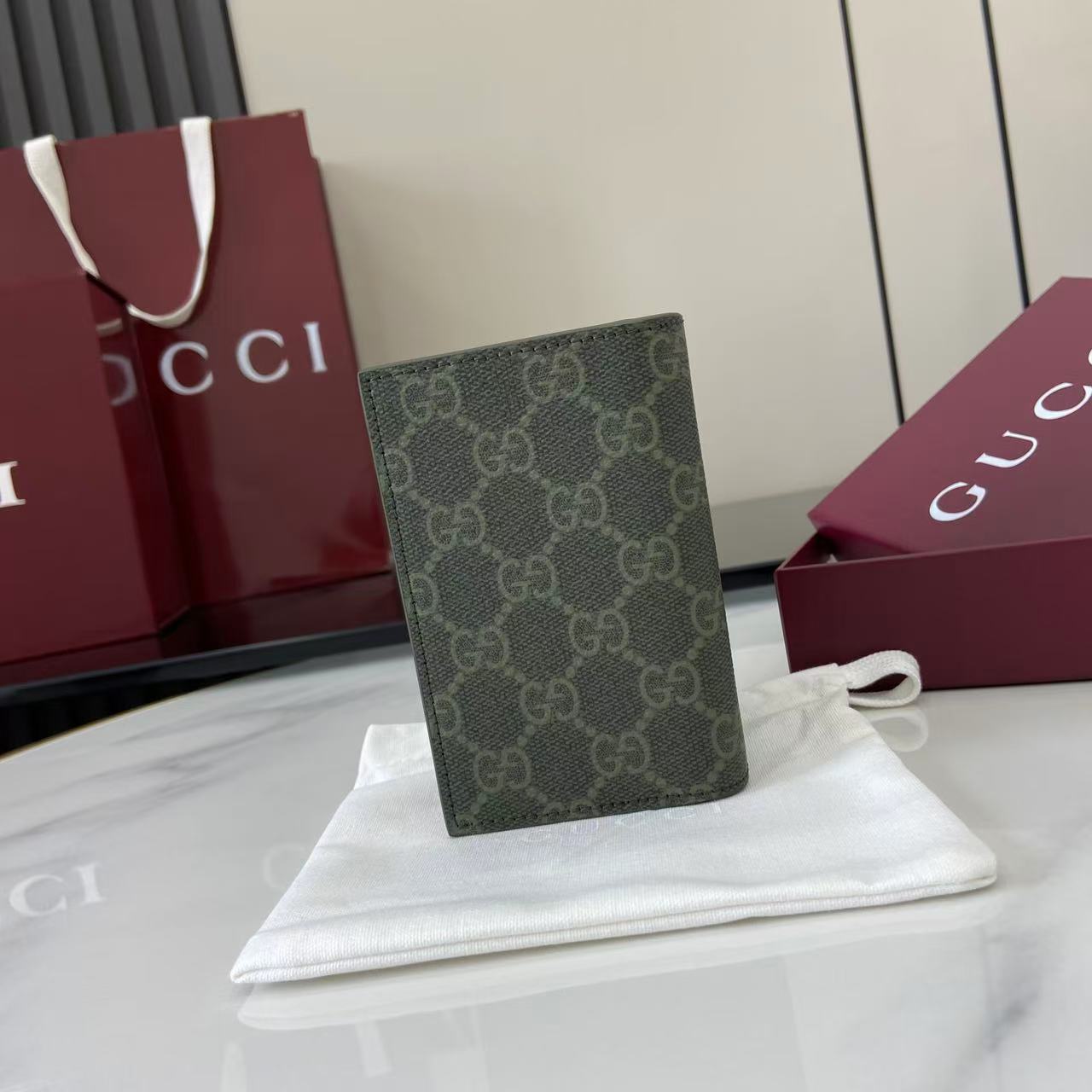 Gucci GG Monogram Long Card Case - EUR FASHION