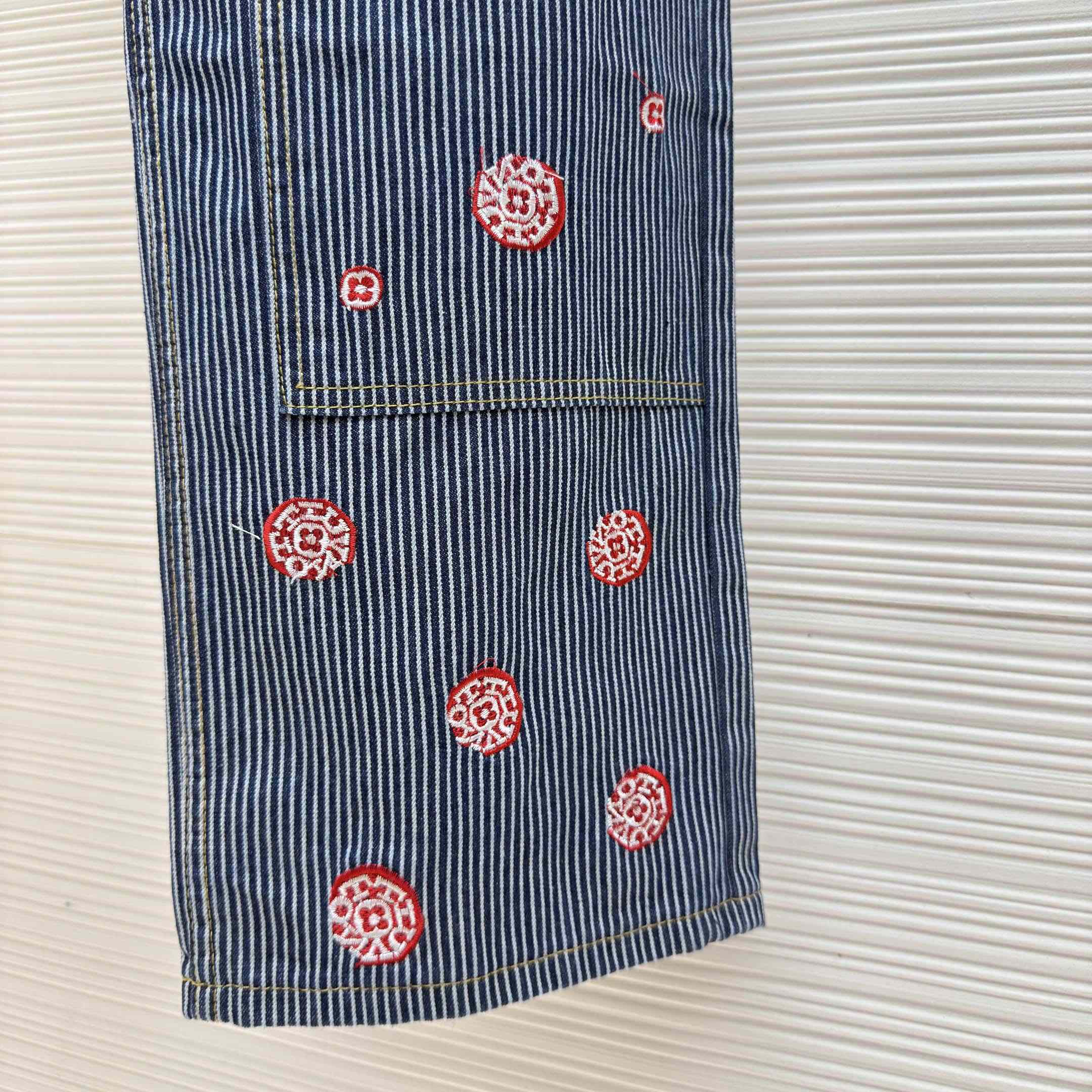 Louis Vuitton Embellished Striped Pants - EUR FASHION