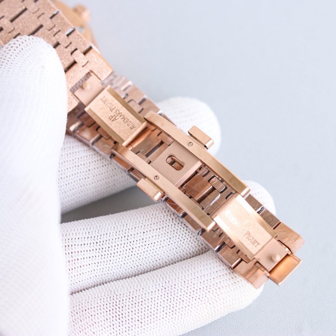 Audemars Piguet Royal Oak 41mm Frosted Rose Gold   41mm - EUR FASHION