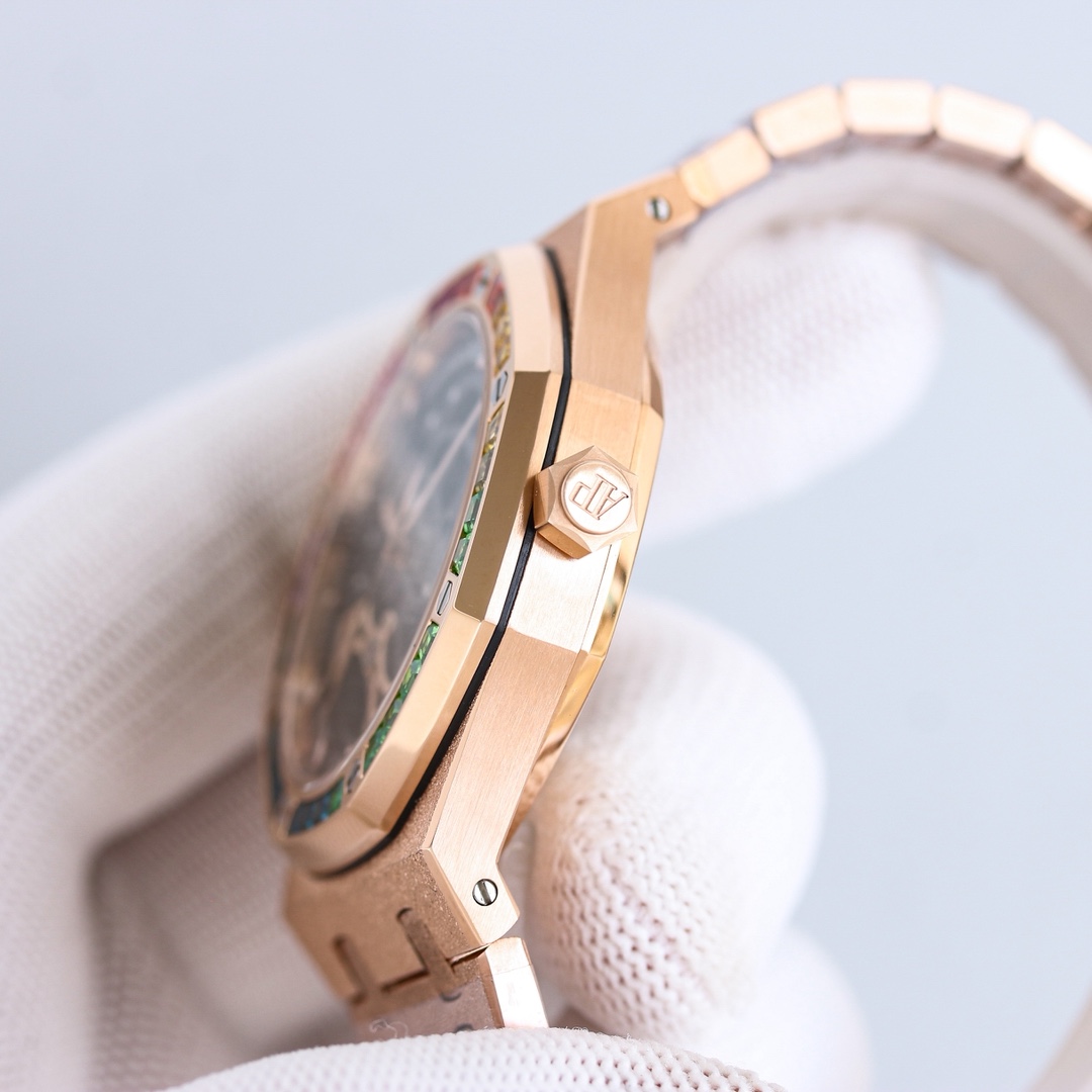 Audemars Piguet Royal Oak 41mm Frosted Rose Gold   41mm - EUR FASHION
