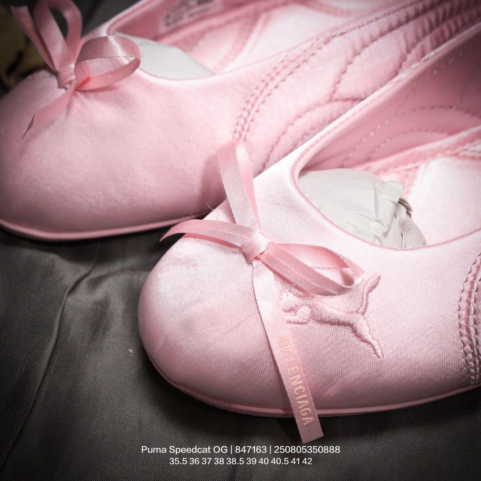 Balenciaga Speedcat Ballet Satin Balenciaga In Light Pink Satin - EUR FASHION