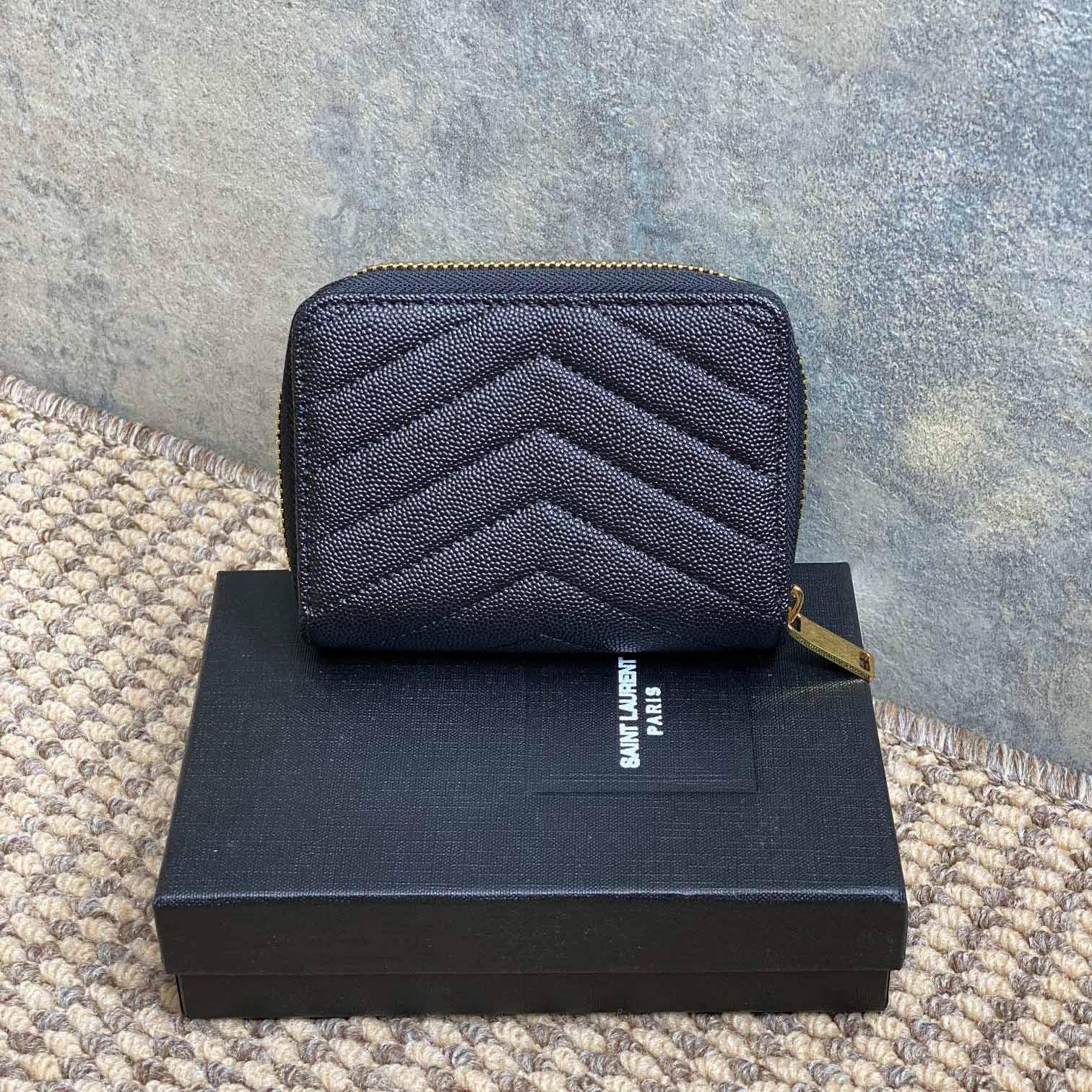 Saint Laurent Cassandre Matelassé Wallet  12x10x3cm  - EUR FASHION