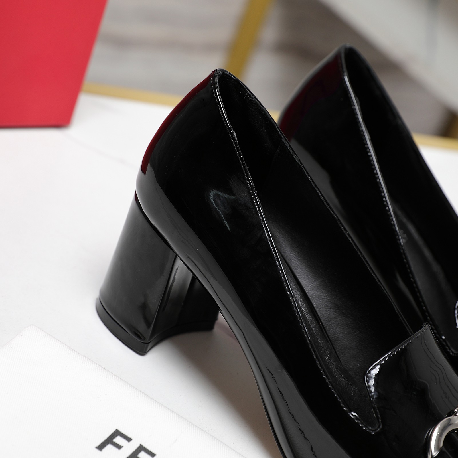 Ferragamo Black Leather Pump   6cm - EUR FASHION