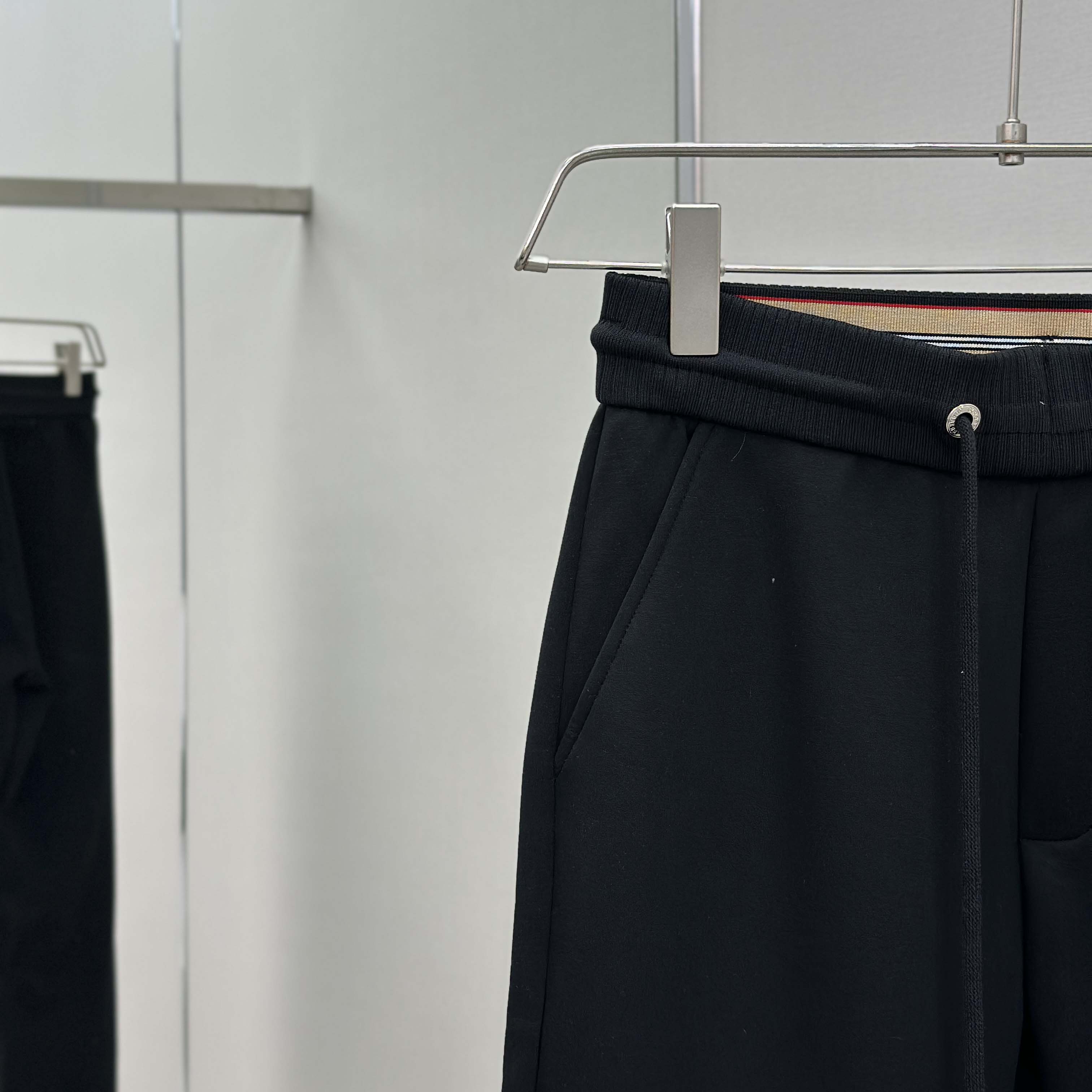 Burberry Black Cotton Pants - EUR FASHION