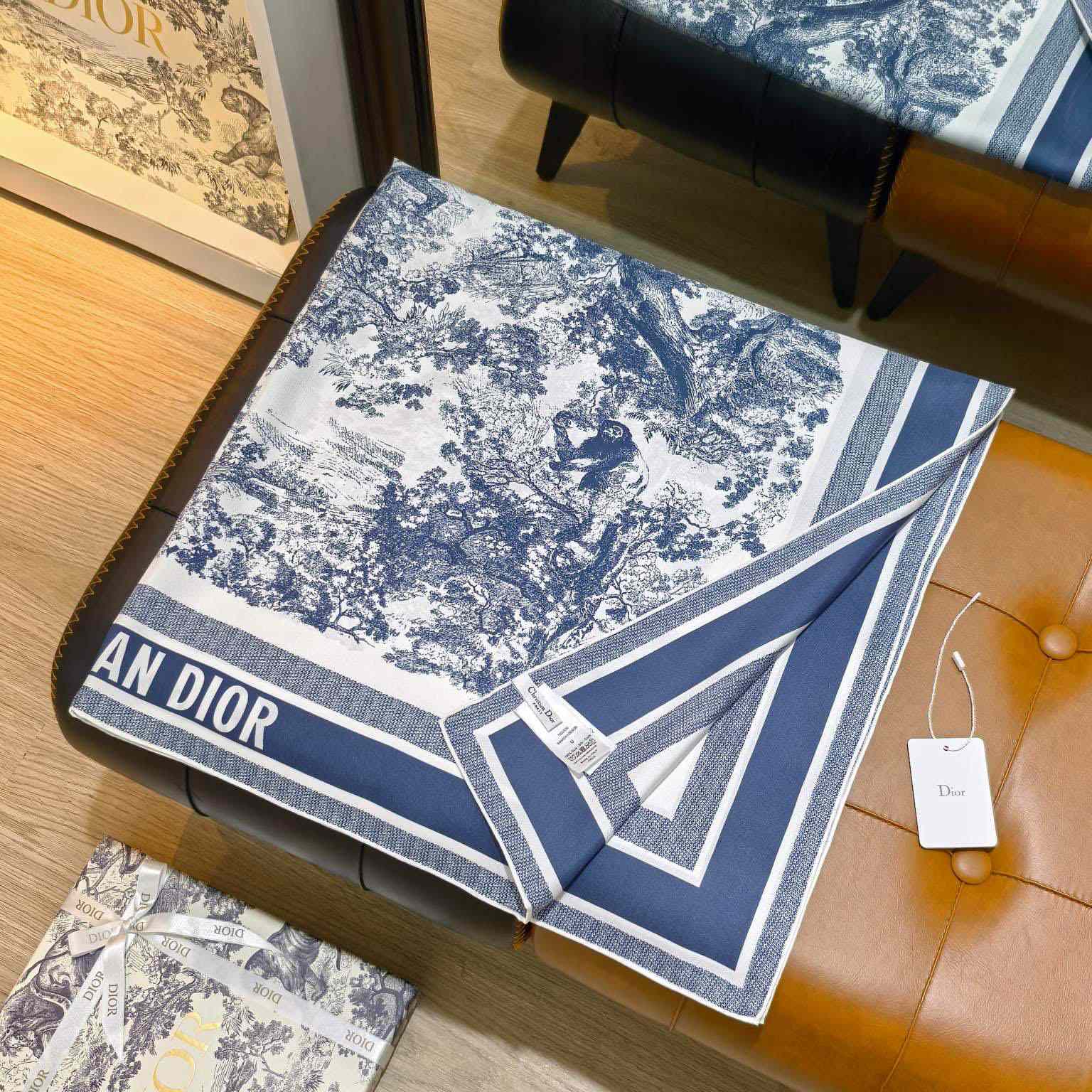 Dior Toile de Jouy Sauvage 90 Square Scarf  - EUR FASHION