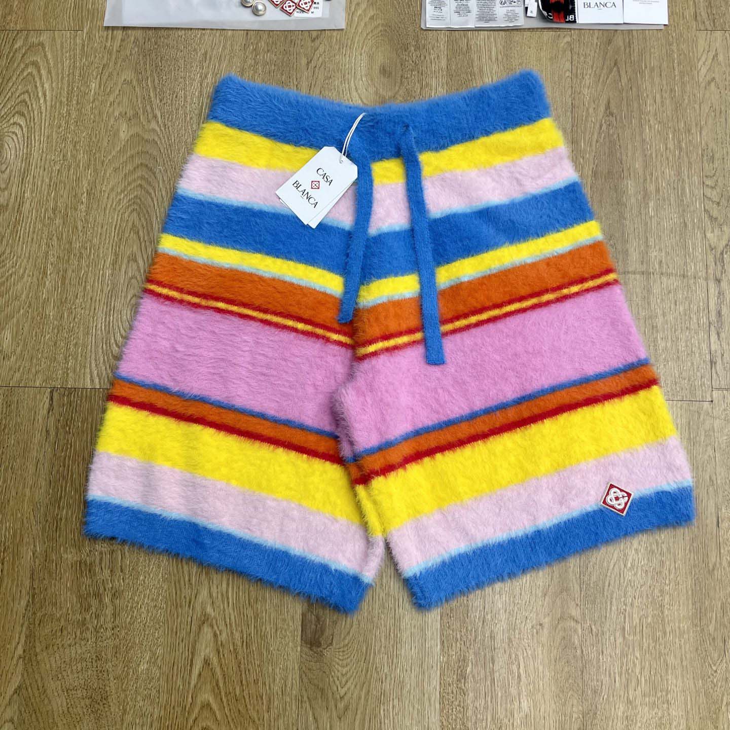 Casablanca Fluffy Oversize Shorts 'Multicolor/Blue'   Z6022 - EUR FASHION