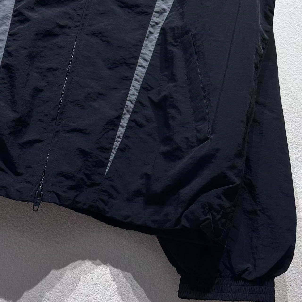 Balenciaga Loop Sports Icon Large Tracksuit Jacket 'Black/Elephant Grey' - EUR FASHION